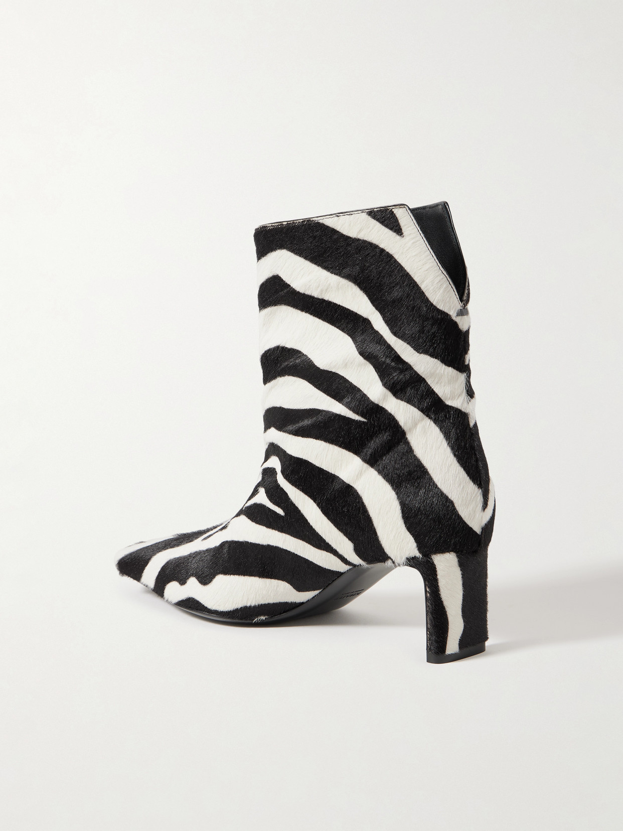 Ona Zebra-Print Ankle Boots