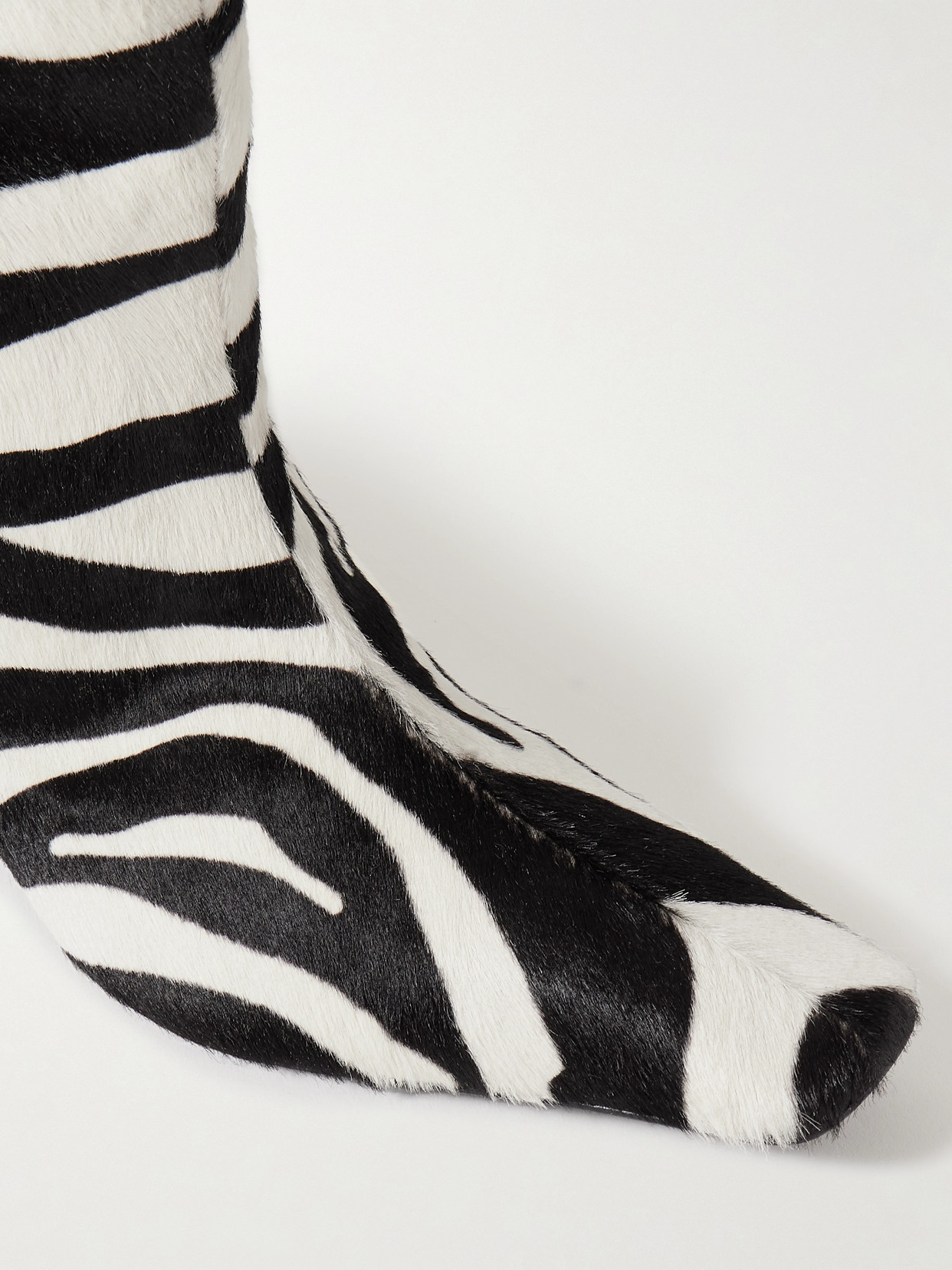 Ona Zebra-Print Ankle Boots