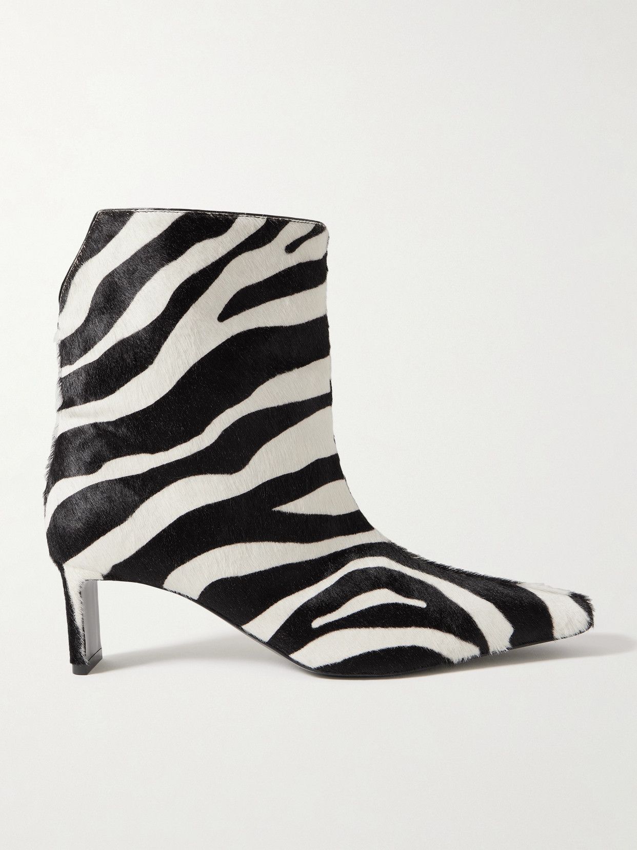 Ona Zebra-Print Ankle Boots