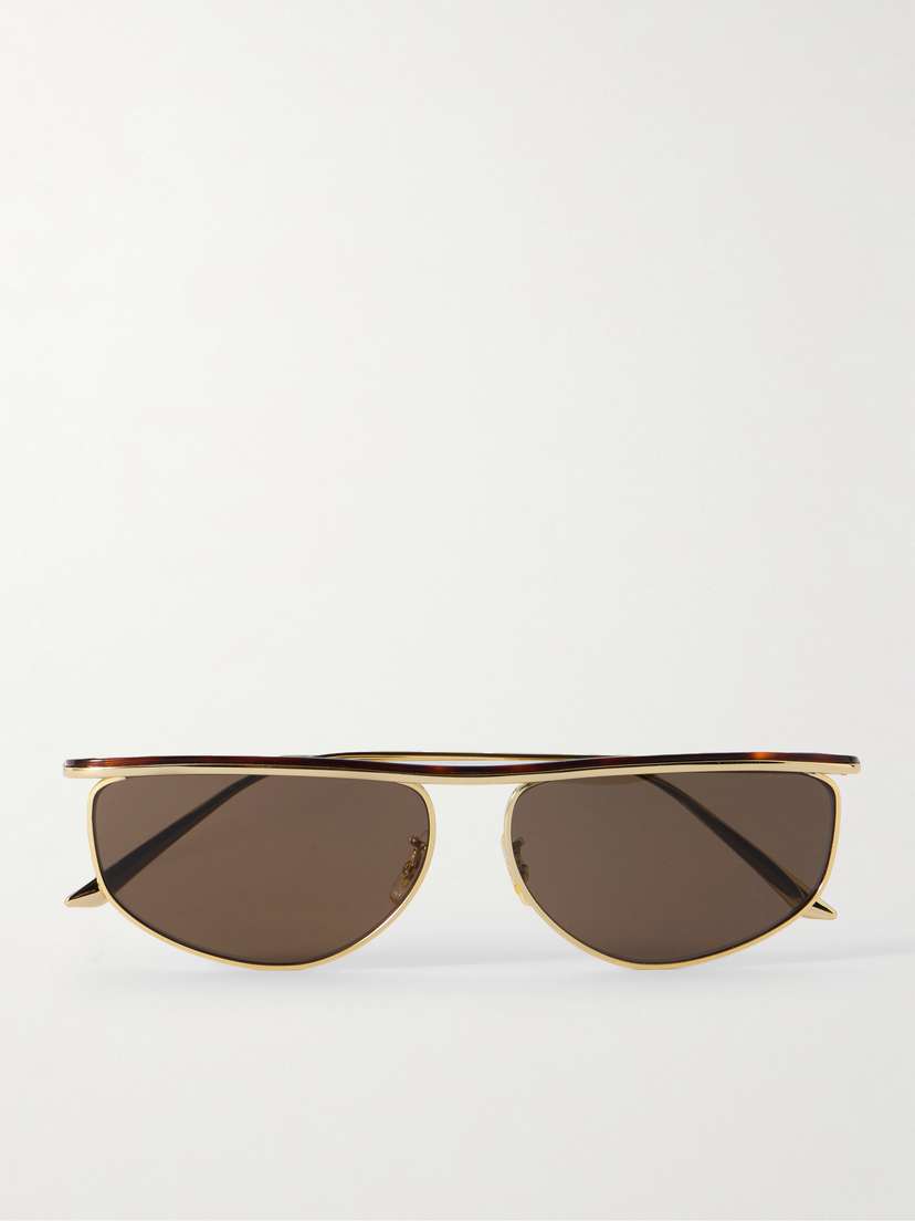 Oliver Peoples + Khaite 1986 D-frame Tortoiseshell Acetate And Gold-tone Metal Sunglasses