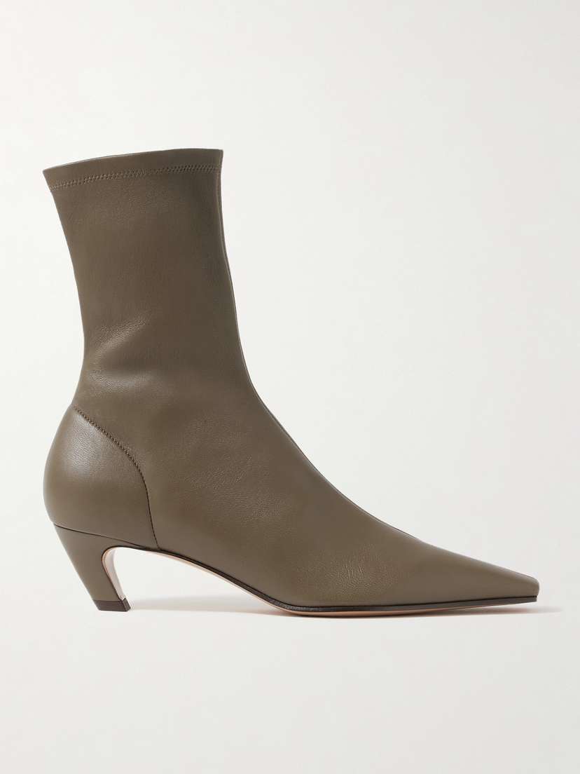 Khaite — Arizona leather ankle boots
