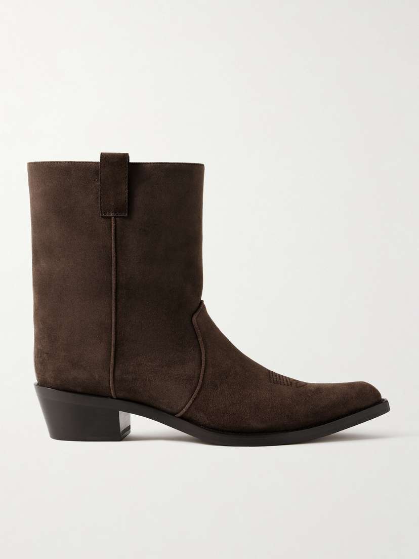 Khaite Clive Suede Ankle Boots