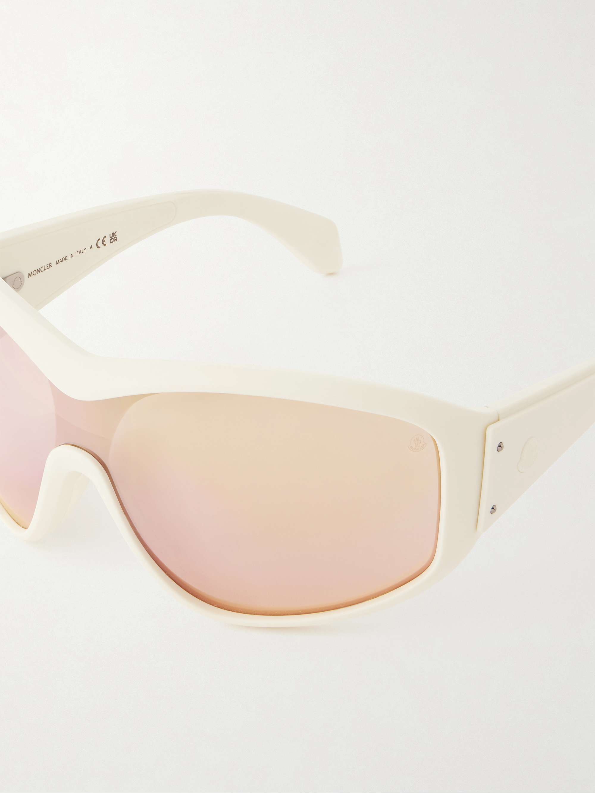 MONCLER EYEWEAR Thyra oval-frame ski sunglasses | NET-A-PORTER