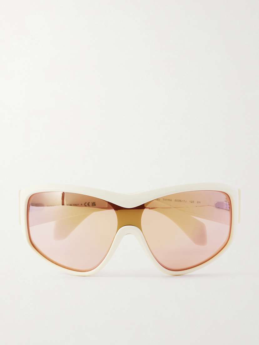 MONCLER EYEWEAR Thyra Oval-frame Ski Sunglasses