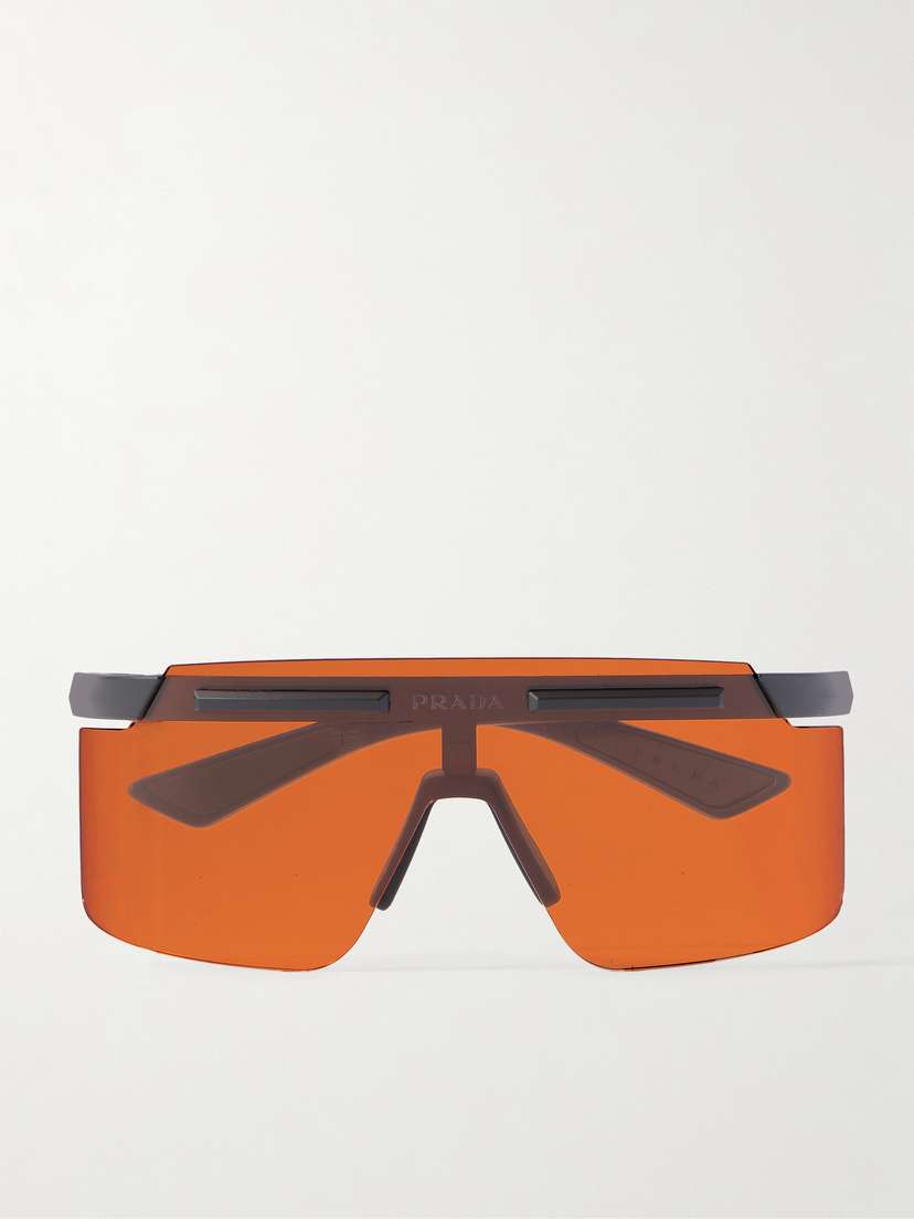 PRADA EYEWEAR Linea Rossa Square-frame Acetate Sunglasses