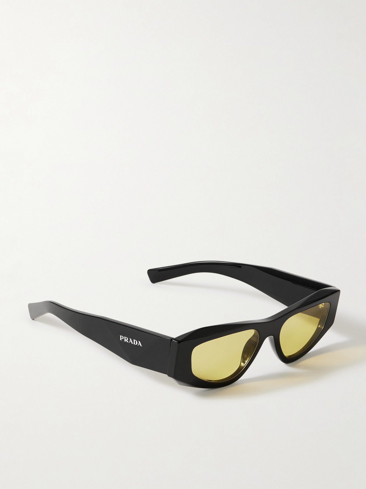 Prada Symbole D-frame Acetate Sunglasses In Black
