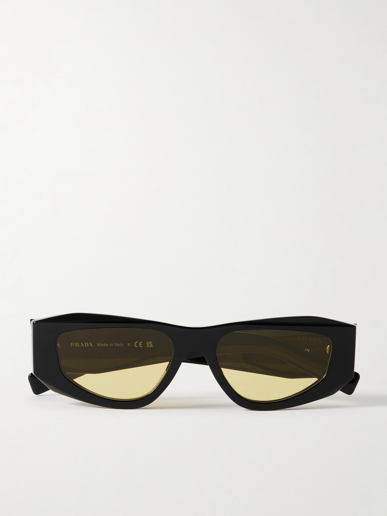 Prada Symbole D-frame Acetate Sunglasses In Black