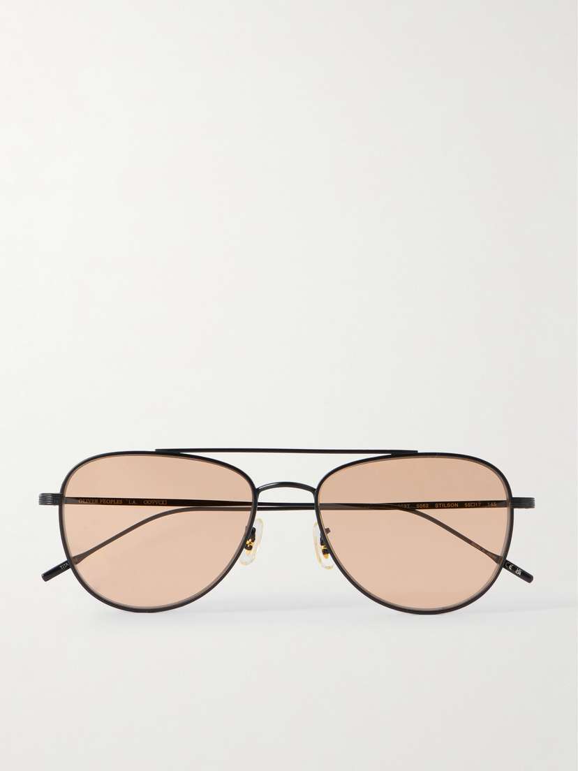 Oliver Peoples Aviator-style Metal Sunglasses