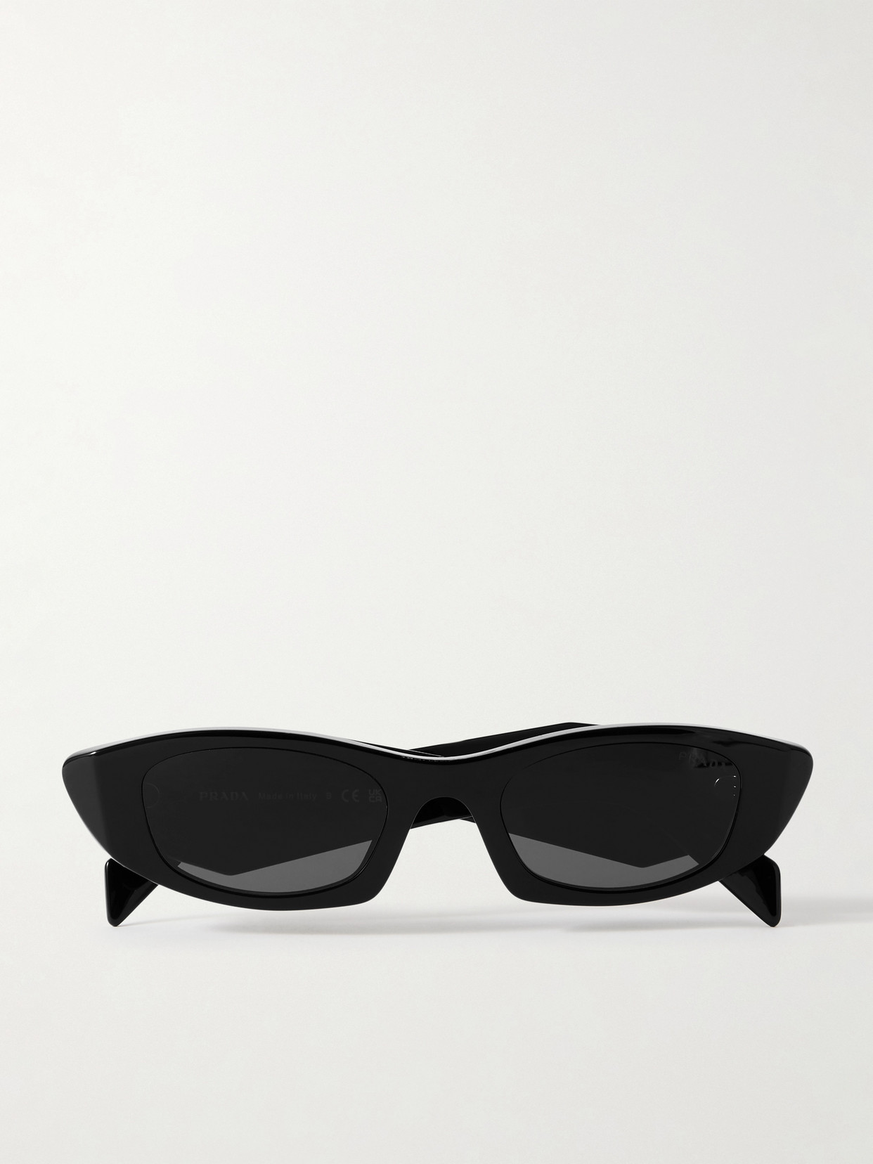 Prada Symbole Cat-eye Acetate Sunglasses In Black