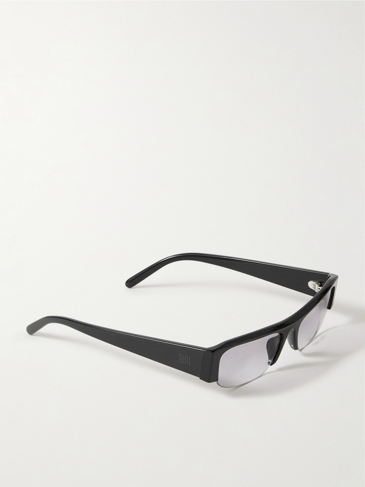 Miu Miu Vedette Square-frame Acetate Sunglasses Glasses In Black
