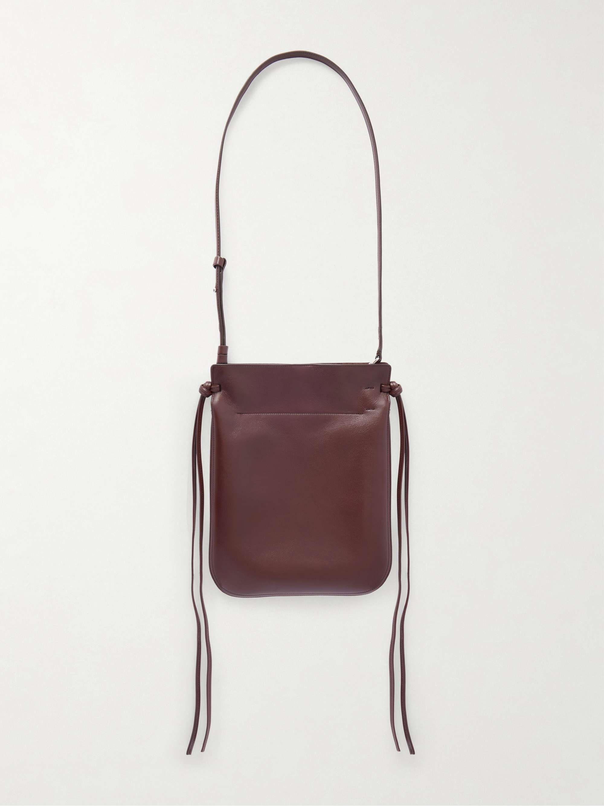 Phoebe Philo Gig leather pouch - side view in Black