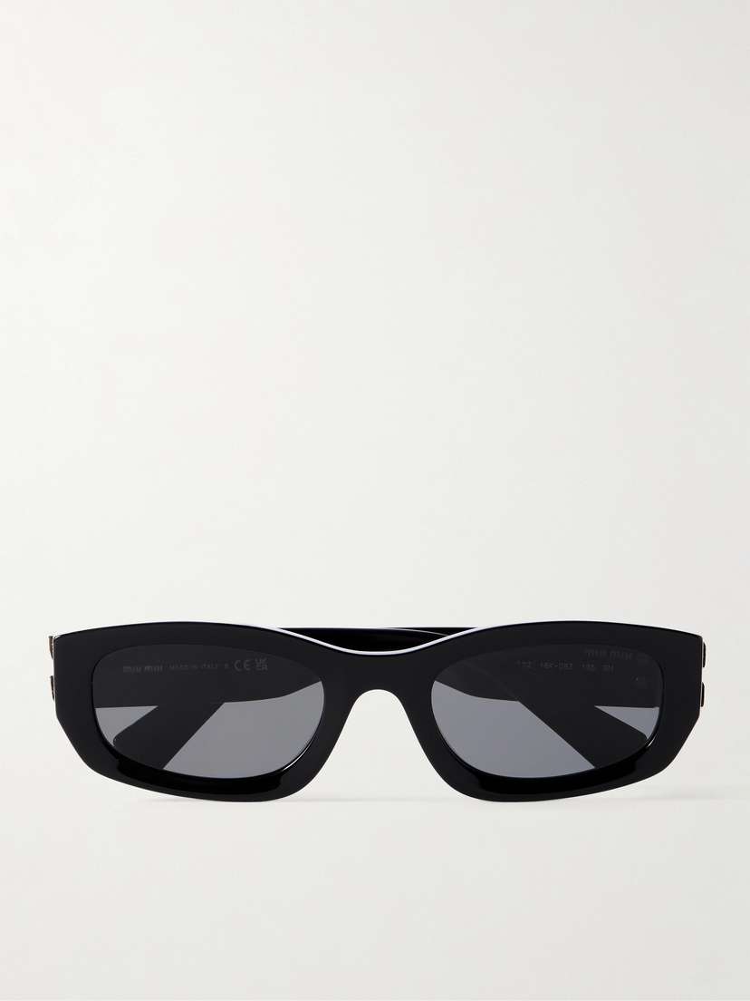 Miu Miu Eyewear Glimpse Cat-eye Acetate Sunglasses