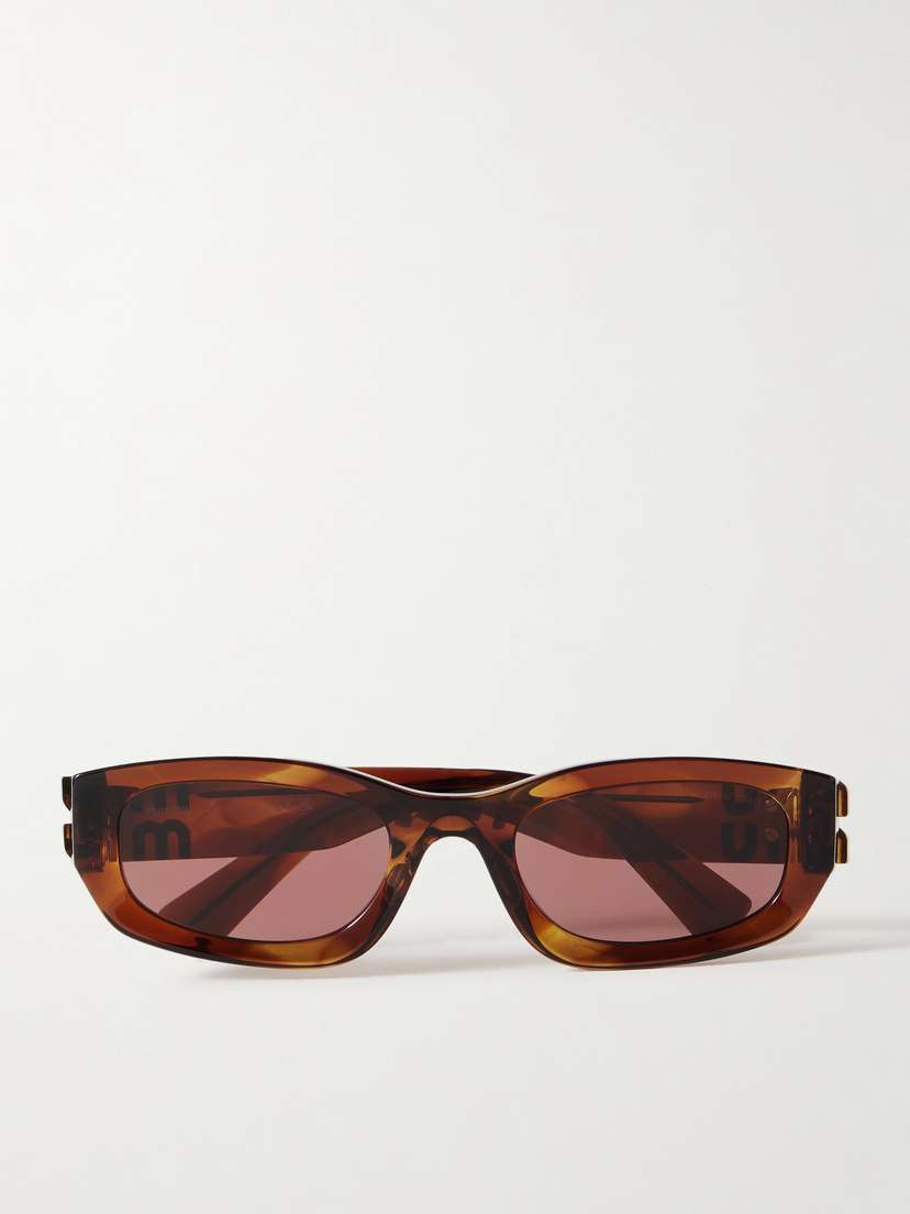 Miu Miu Eyewear Glimpse Cat-eye Tortoiseshell Acetate Sunglasses