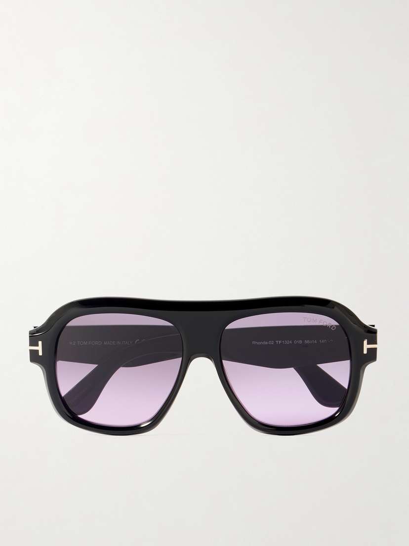 Tom Ford Rhonda Aviator-style Acetate Sunglasses