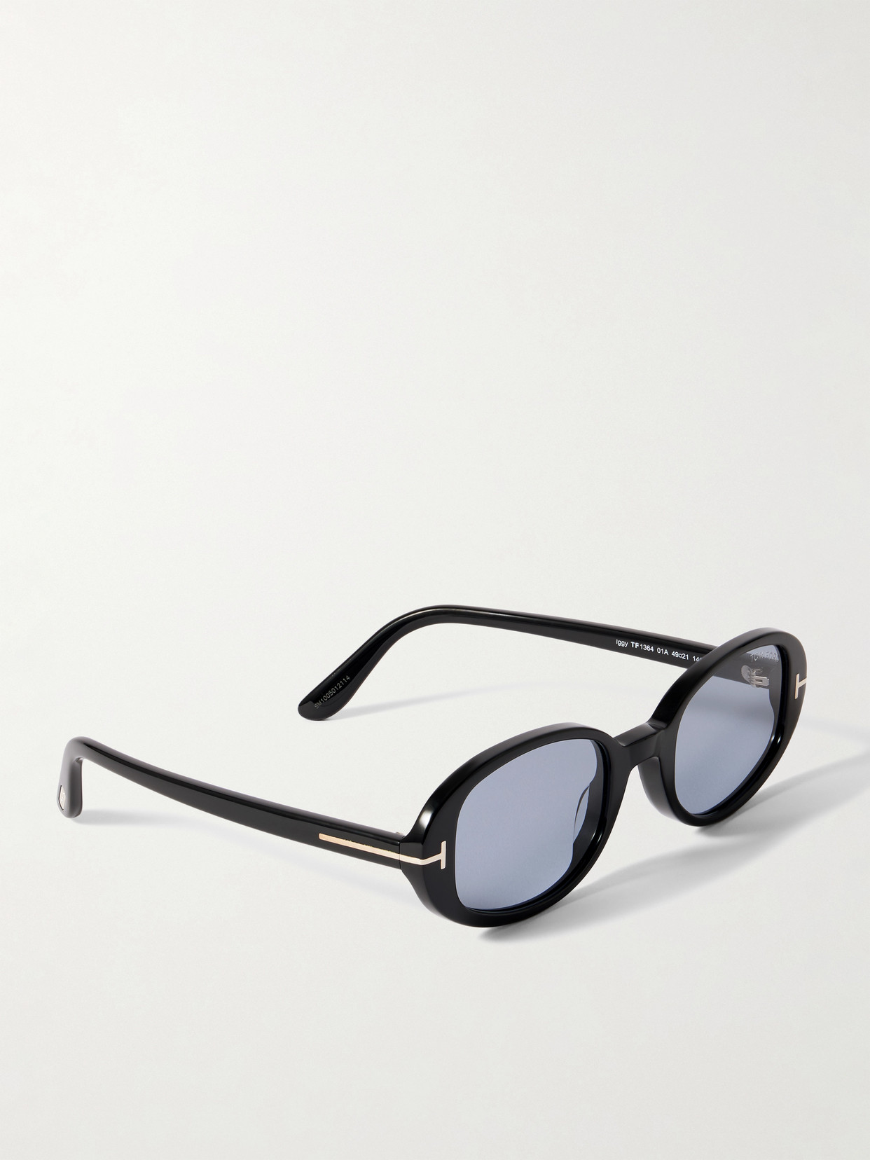 Tom Ford Iggy Oval-frame Acetate Sunglasses In Black
