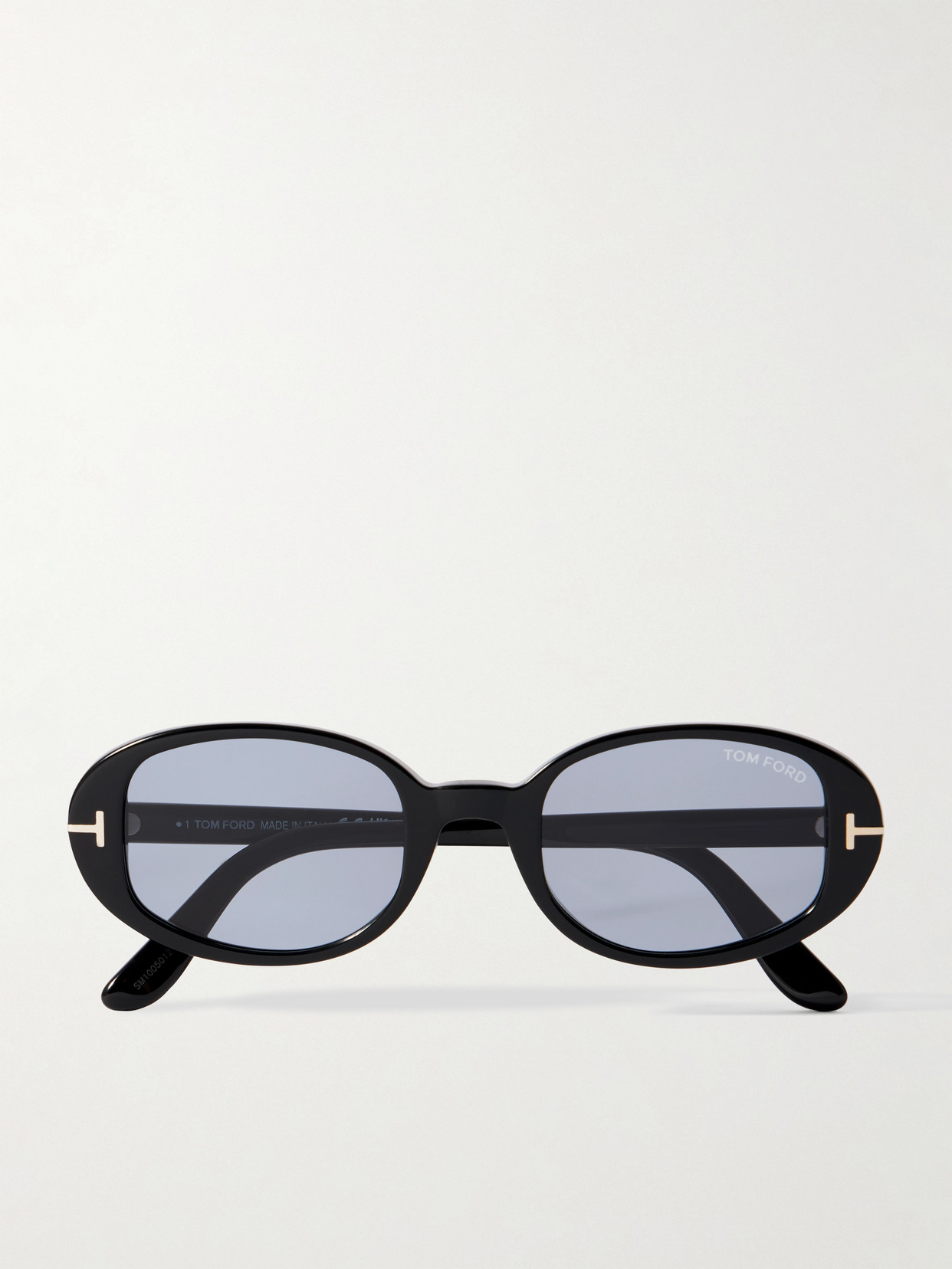 Tom Ford Iggy Oval-frame Acetate Sunglasses In Black