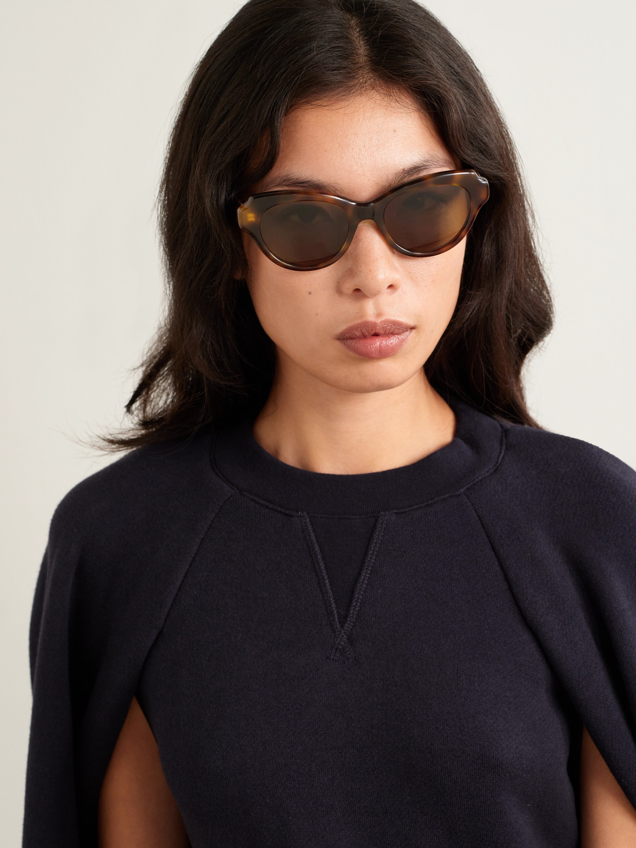Loewe Cat-eye Tortoiseshell Acetate Sunglasses In Blue