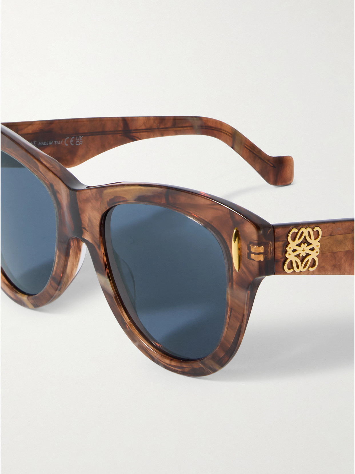 Loewe Anagram D-frame Tortoiseshell Acetate Sunglasses In Brown
