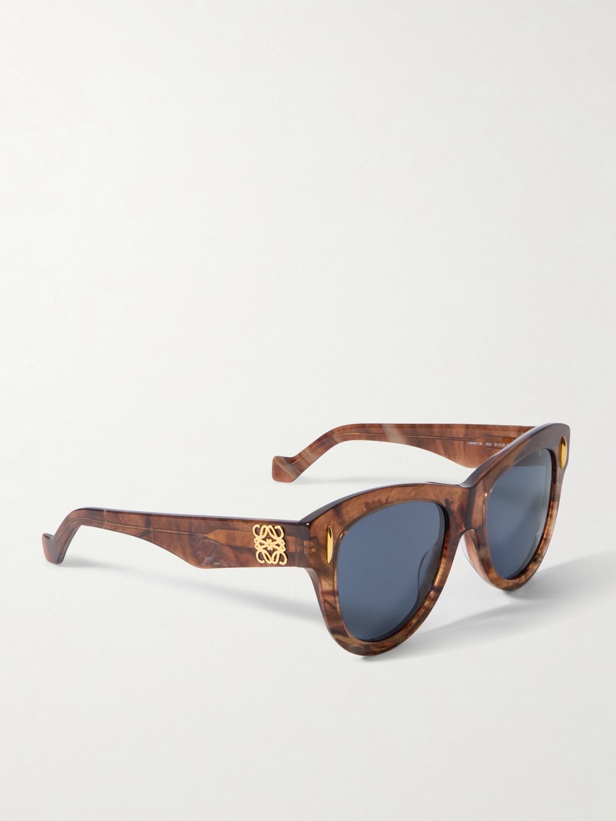 Loewe Anagram D-frame Tortoiseshell Acetate Sunglasses In Brown