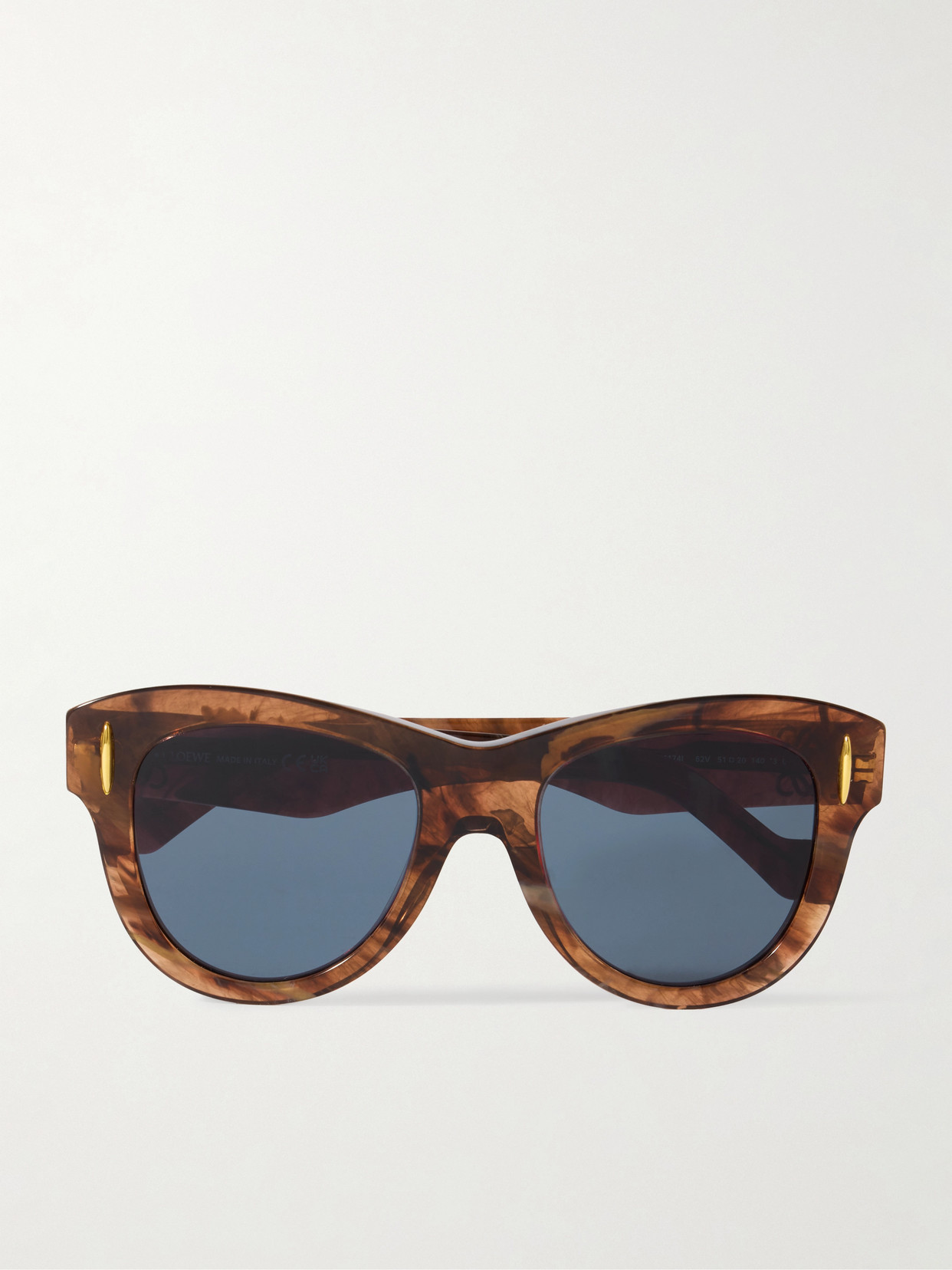 Loewe Anagram D-frame Tortoiseshell Acetate Sunglasses In Brown