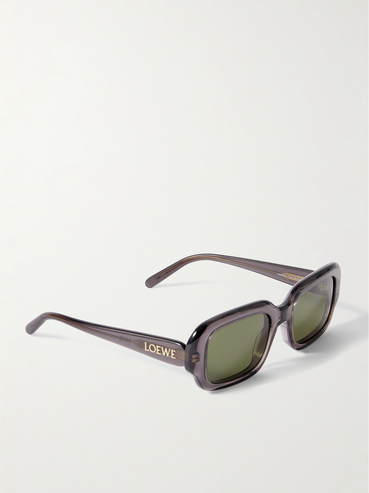 Loewe Oversized Rectangle-frame Acetate Sunglasses In Green
