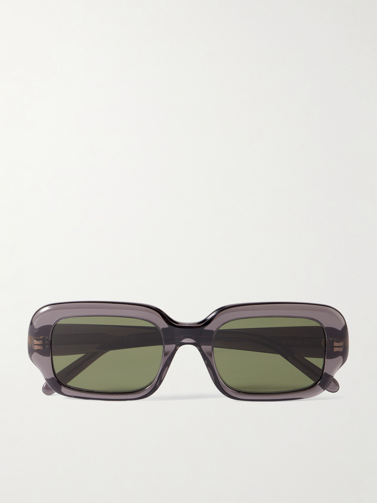 Loewe Oversized Rectangle-frame Acetate Sunglasses In Green
