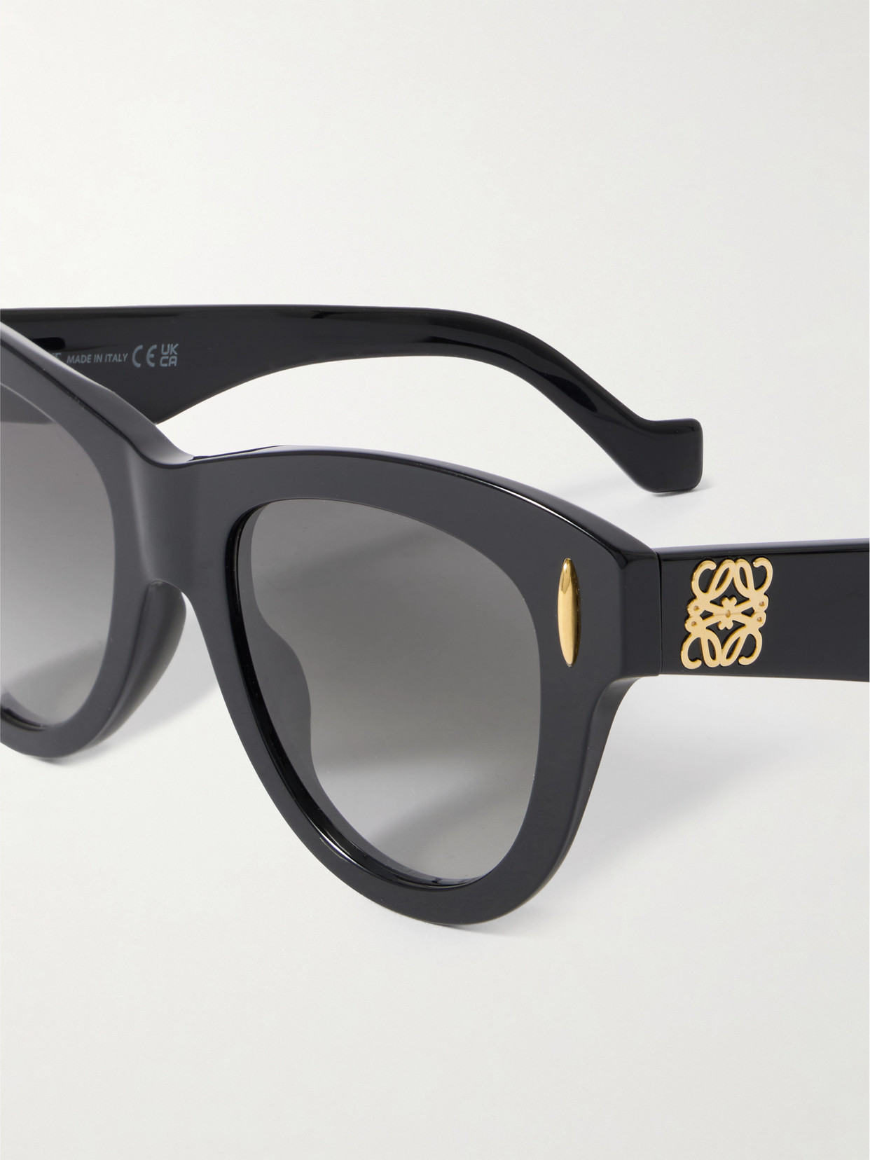 Loewe Anagram D-frame Acetate Sunglasses In Black