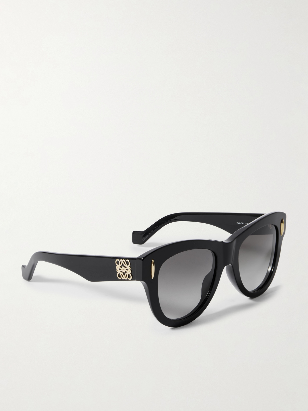 Loewe Anagram D-frame Acetate Sunglasses In Black