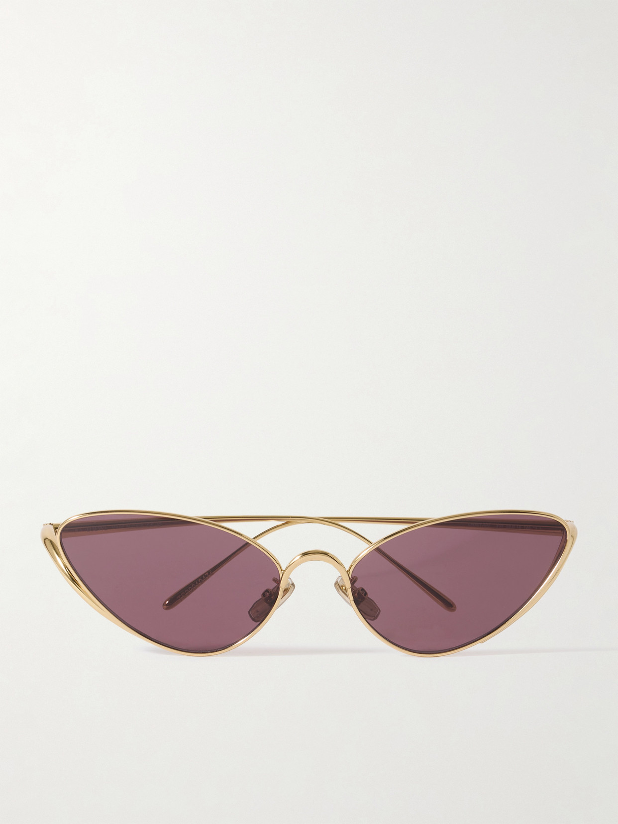 Loewe Cat-eye Gold-tone Sunglasses In Brown