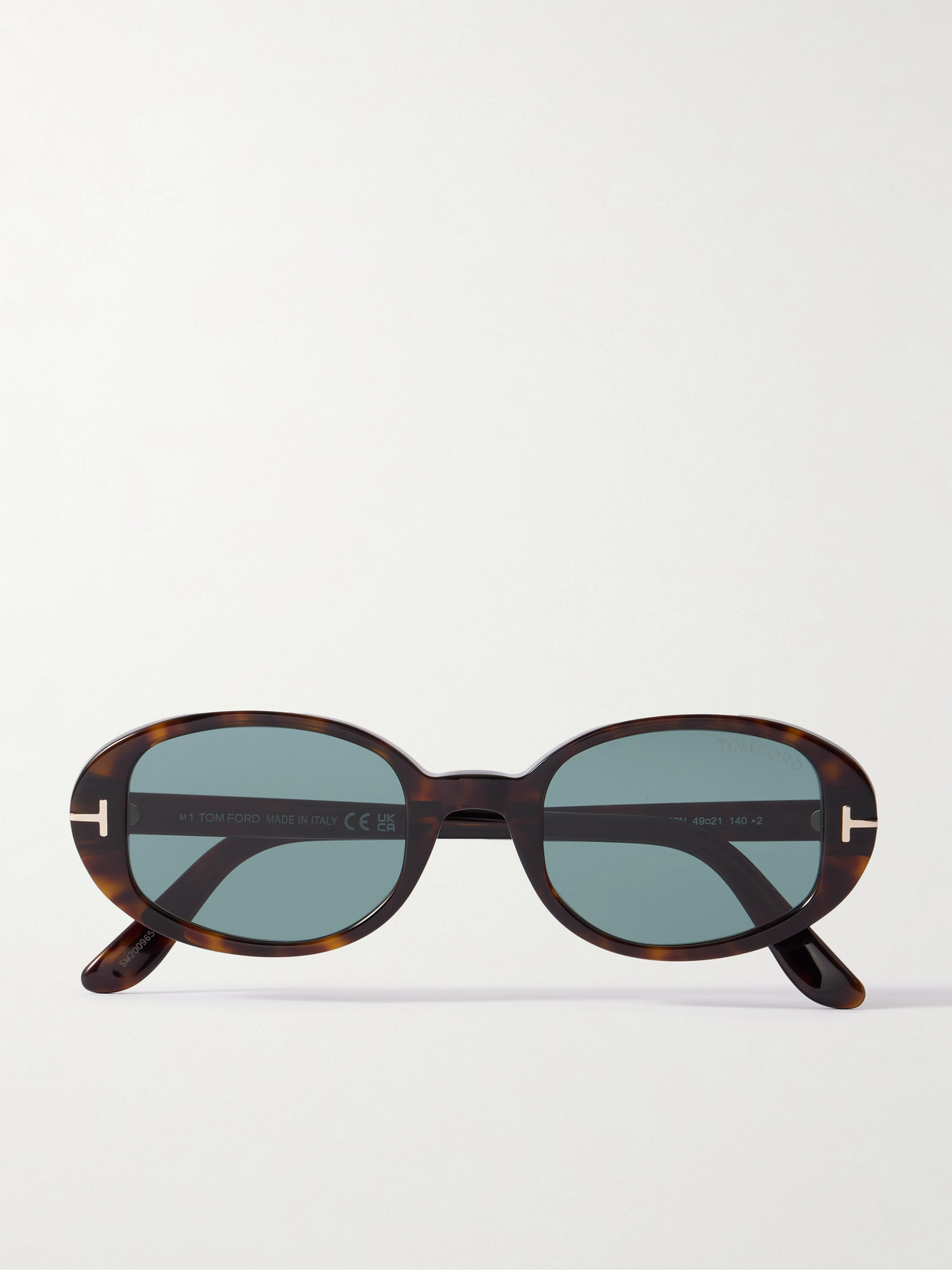 Tom Ford Iggy Oval-frame Tortoiseshell Acetate Sunglasses In Brown