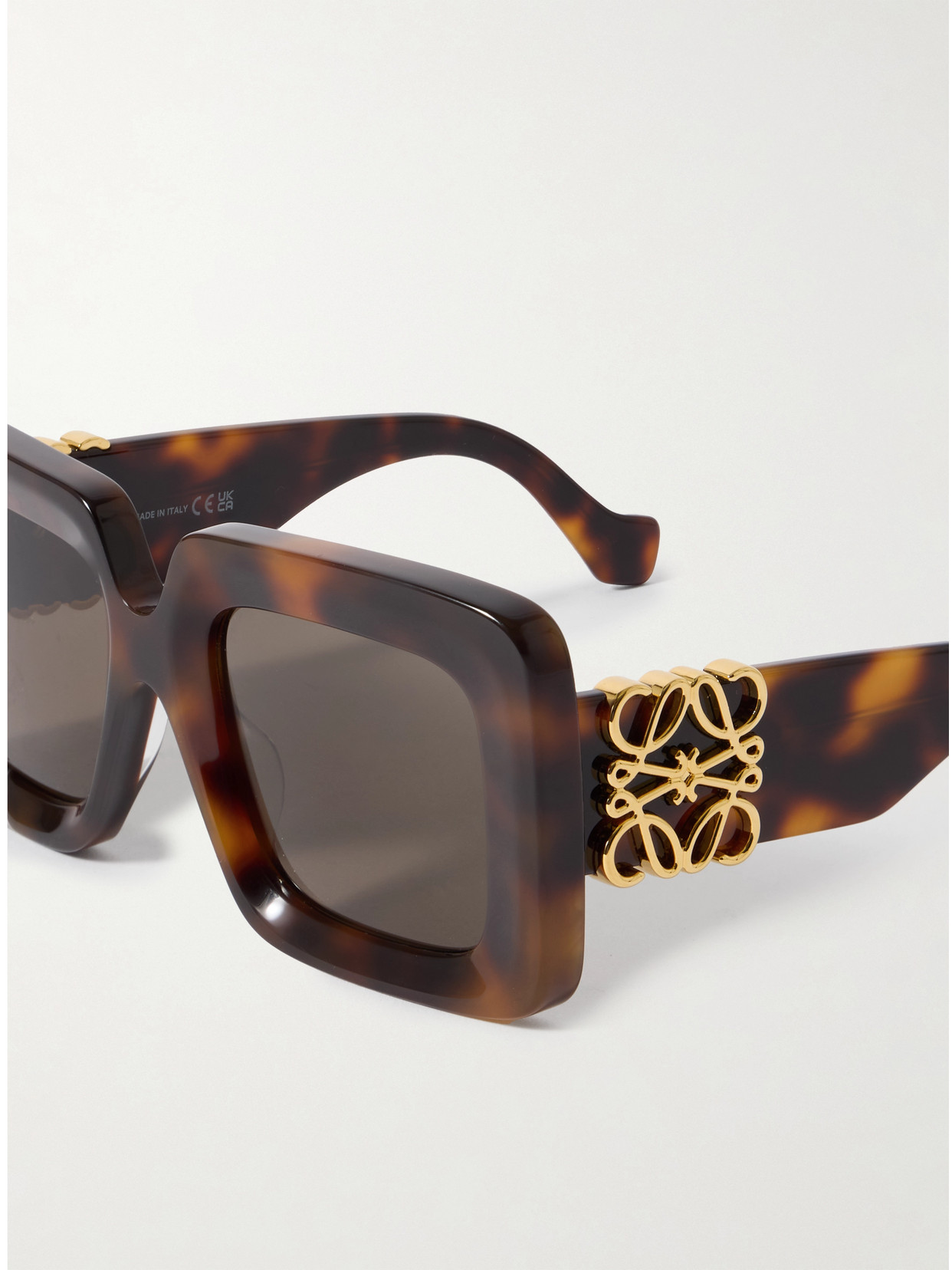 Loewe Anagram Oversized Square-frame Tortoiseshell Acetate Sunglasses In Multi