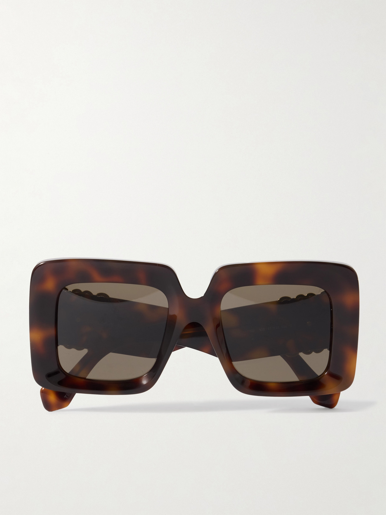 Loewe Anagram Oversized Square-frame Tortoiseshell Acetate Sunglasses In Multi
