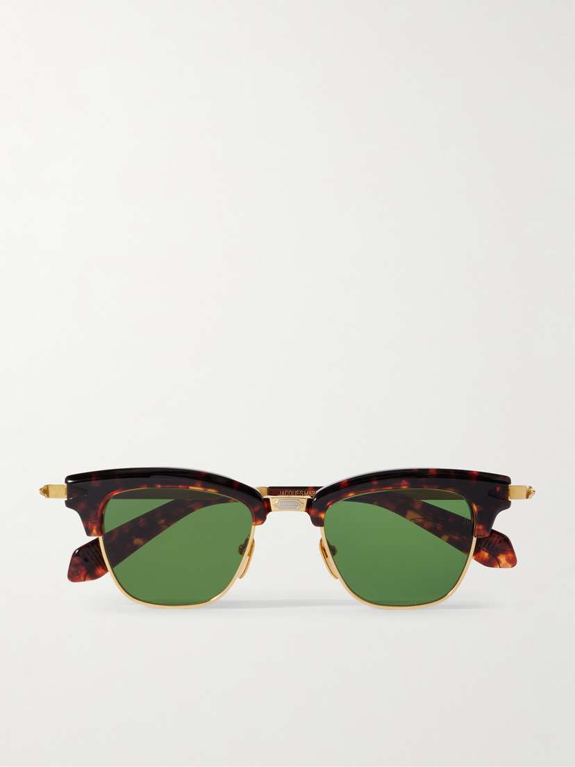 Jacques Marie Mage Sartre D-frame Tortoiseshell Acetate And Gold-tone Sunglasses