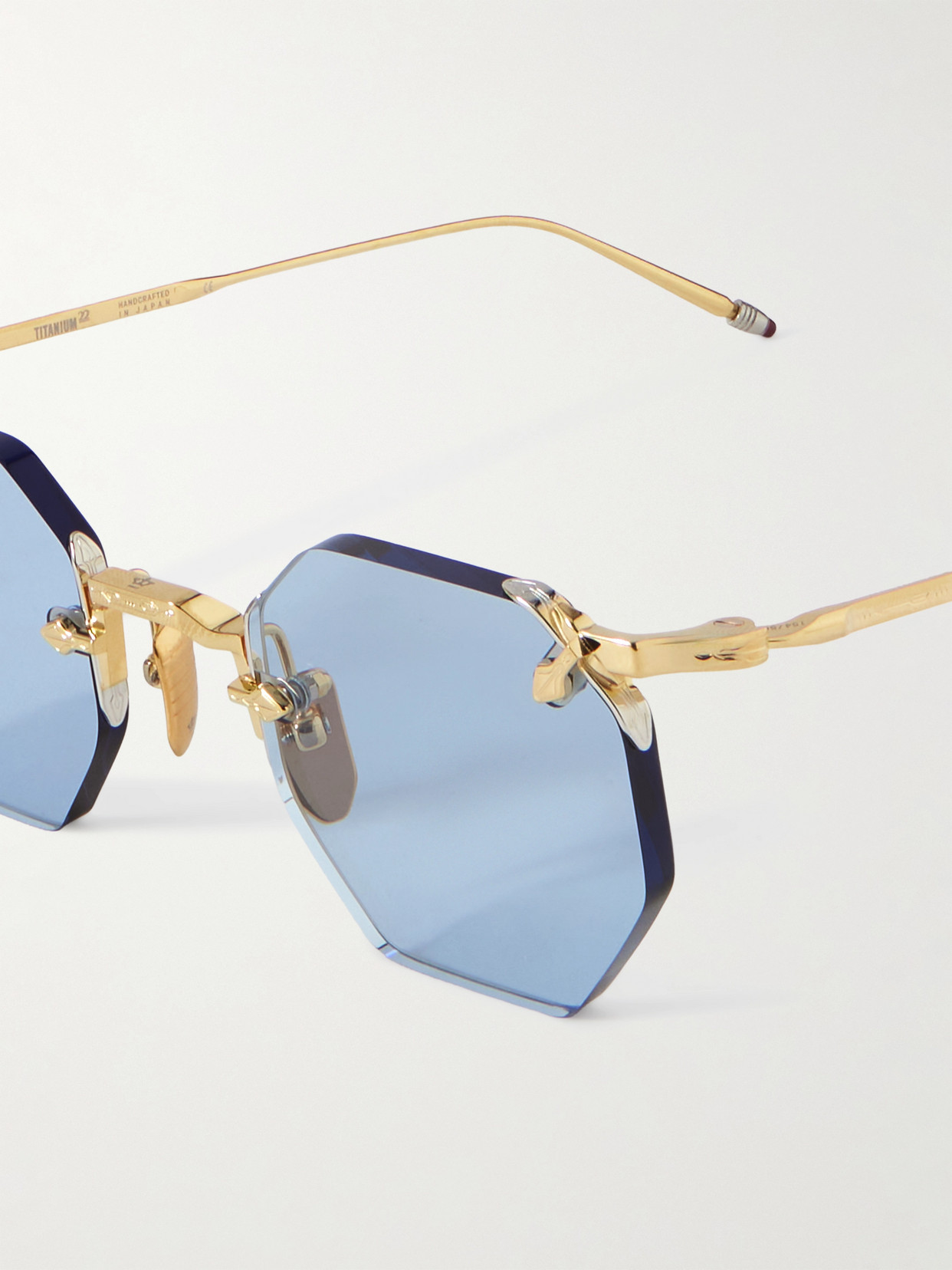 Jacques Marie Mage El Dorado Round-frame Gold-tone Sunglasses In Gold