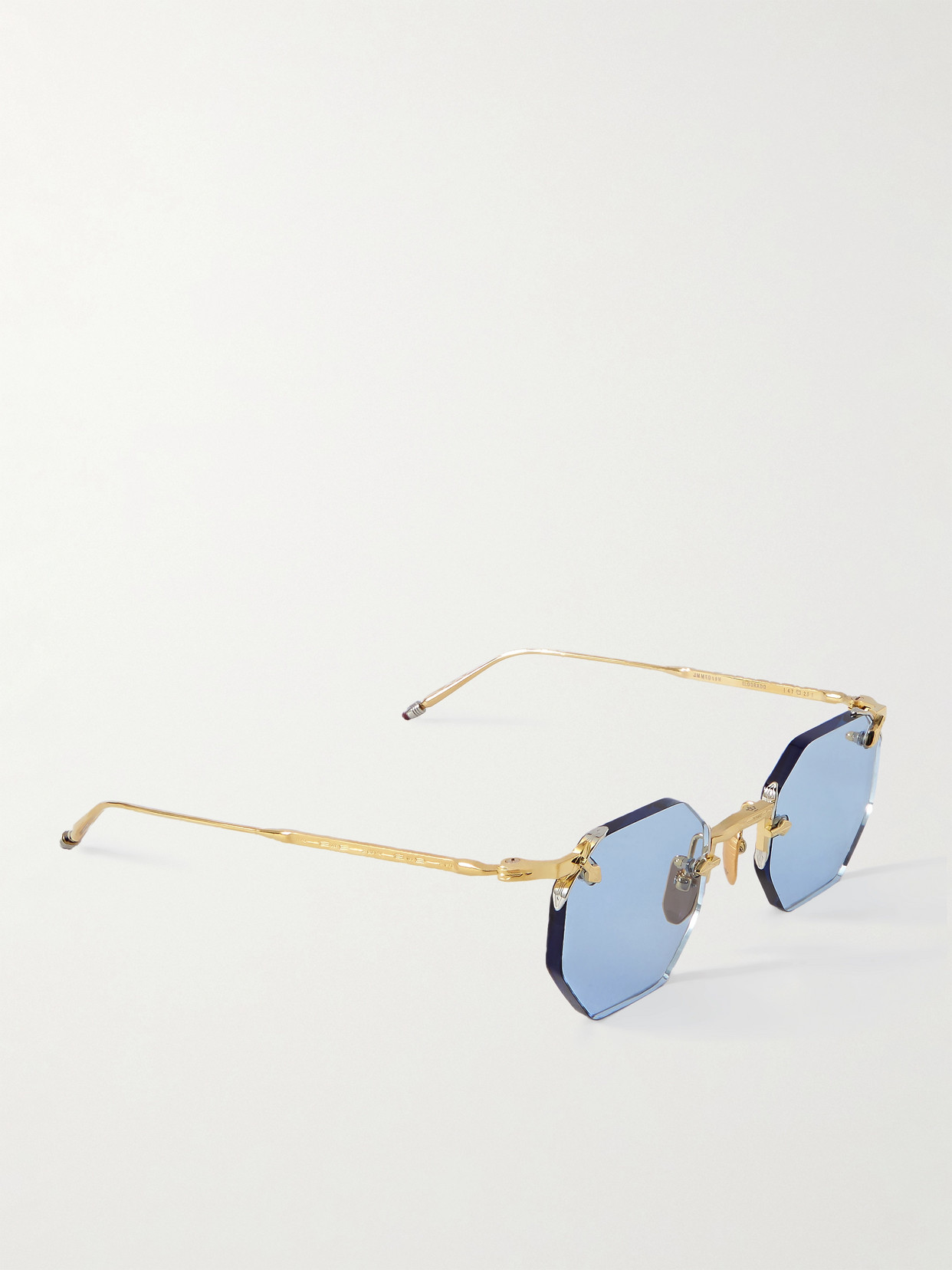 Jacques Marie Mage El Dorado Round-frame Gold-tone Sunglasses In Gold