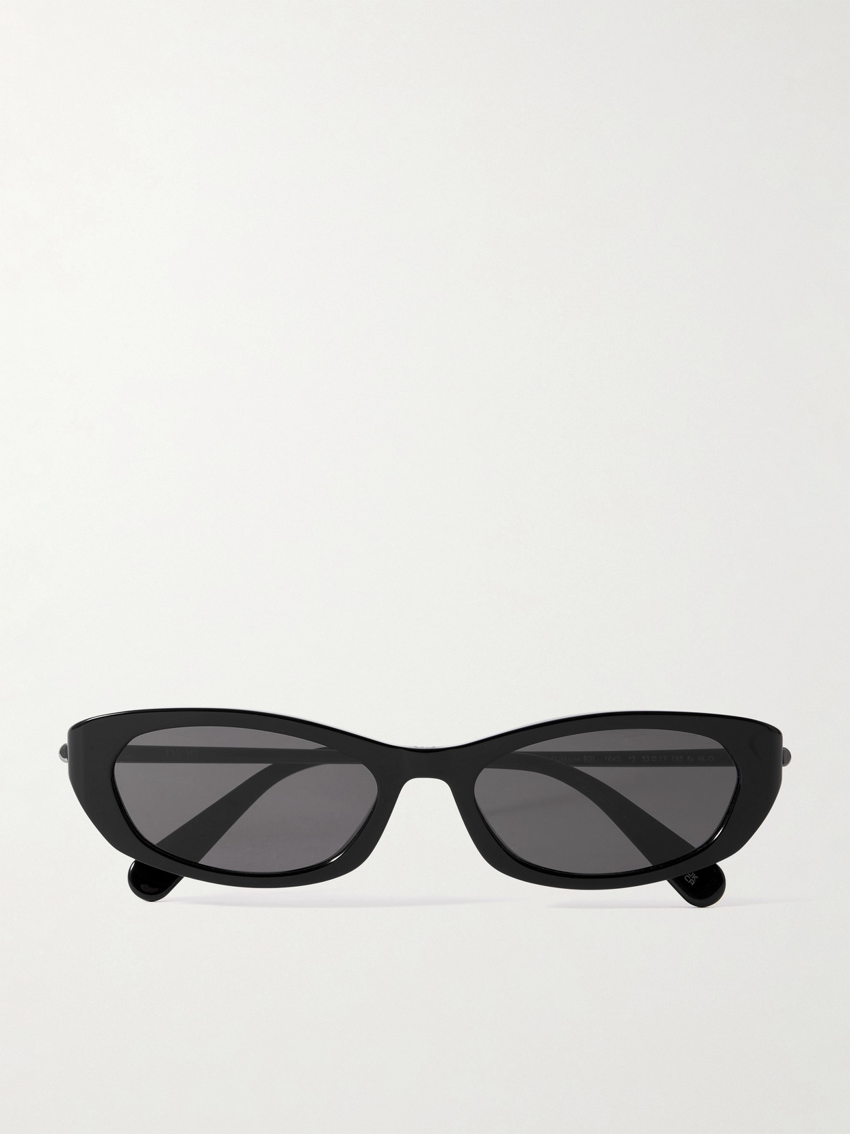 Dior D-moon B2i Cat-eye Acetate And Gunmetal-tone Sunglasses In Black