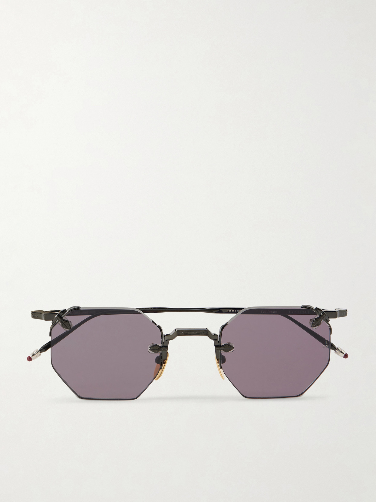 Jacques Marie Mage El Dorado Octagon-frame Beta Titanium Sunglasses In Gray