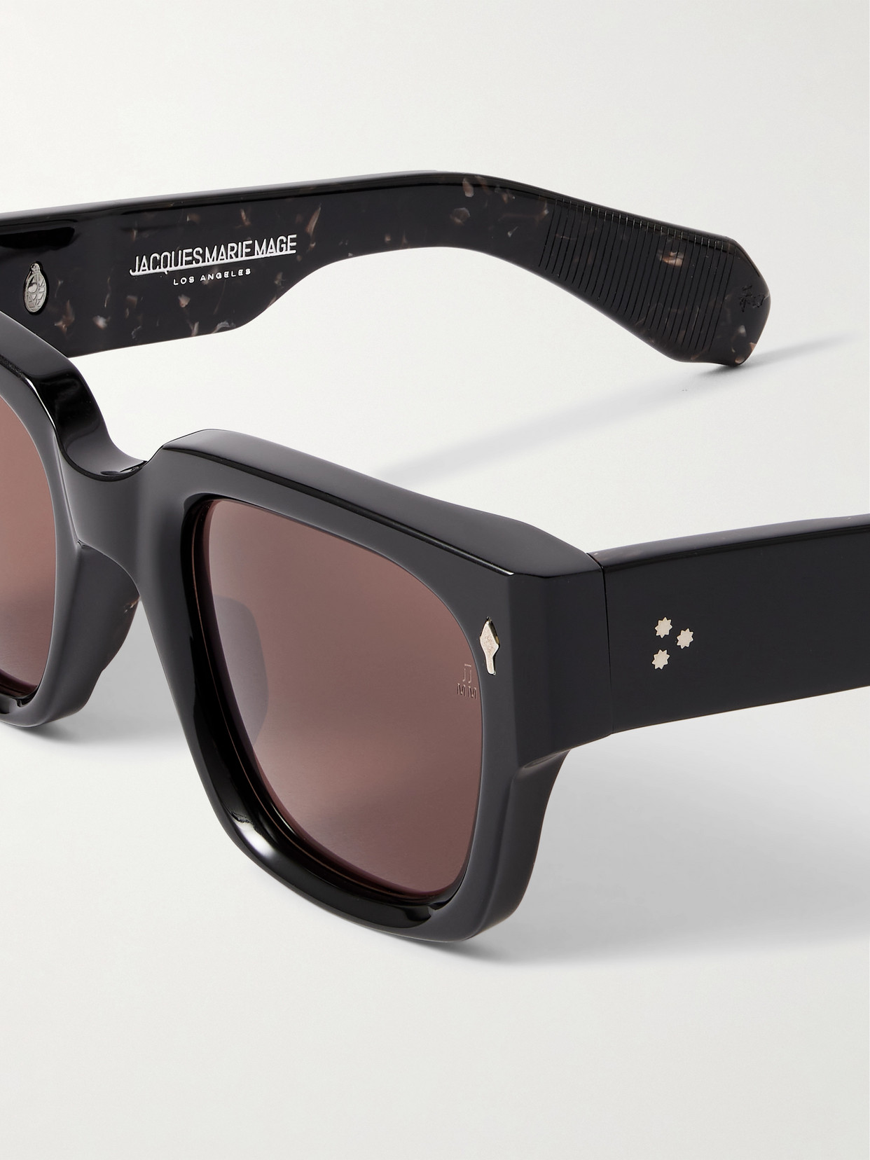 Jacques Marie Mage Enzo D-frame Acetate Sunglasses In Black