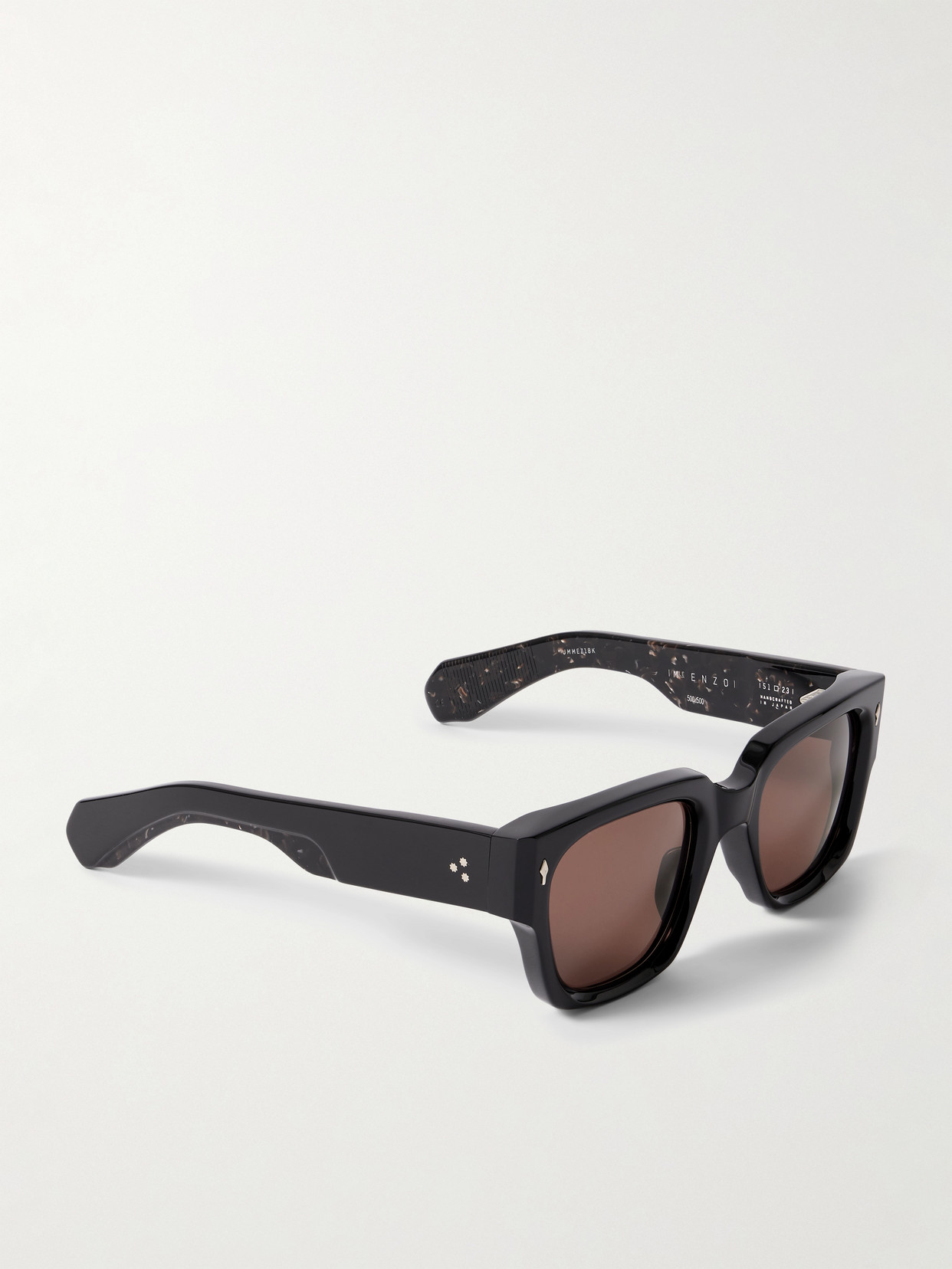 Jacques Marie Mage Enzo D-frame Acetate Sunglasses In Black