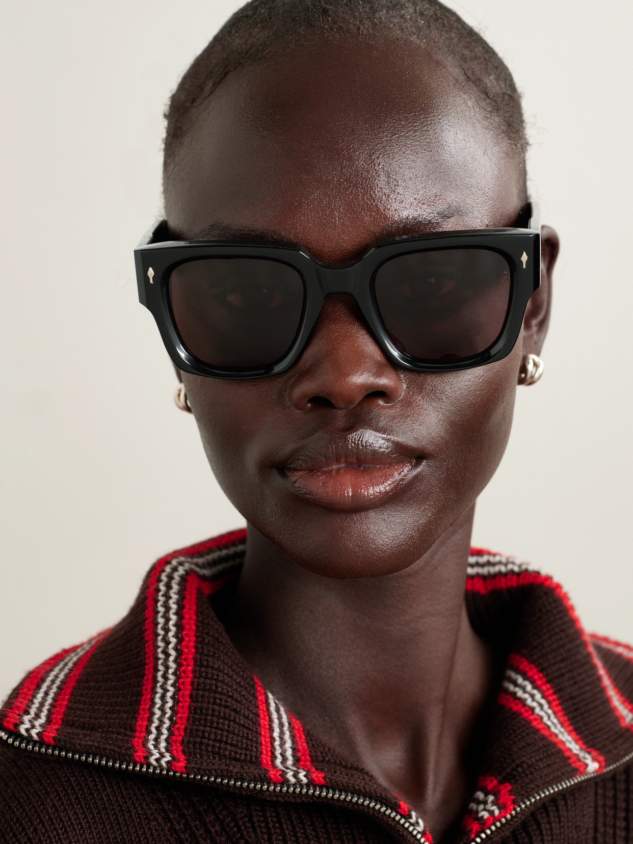 Jacques Marie Mage Enzo D-frame Acetate Sunglasses In Black