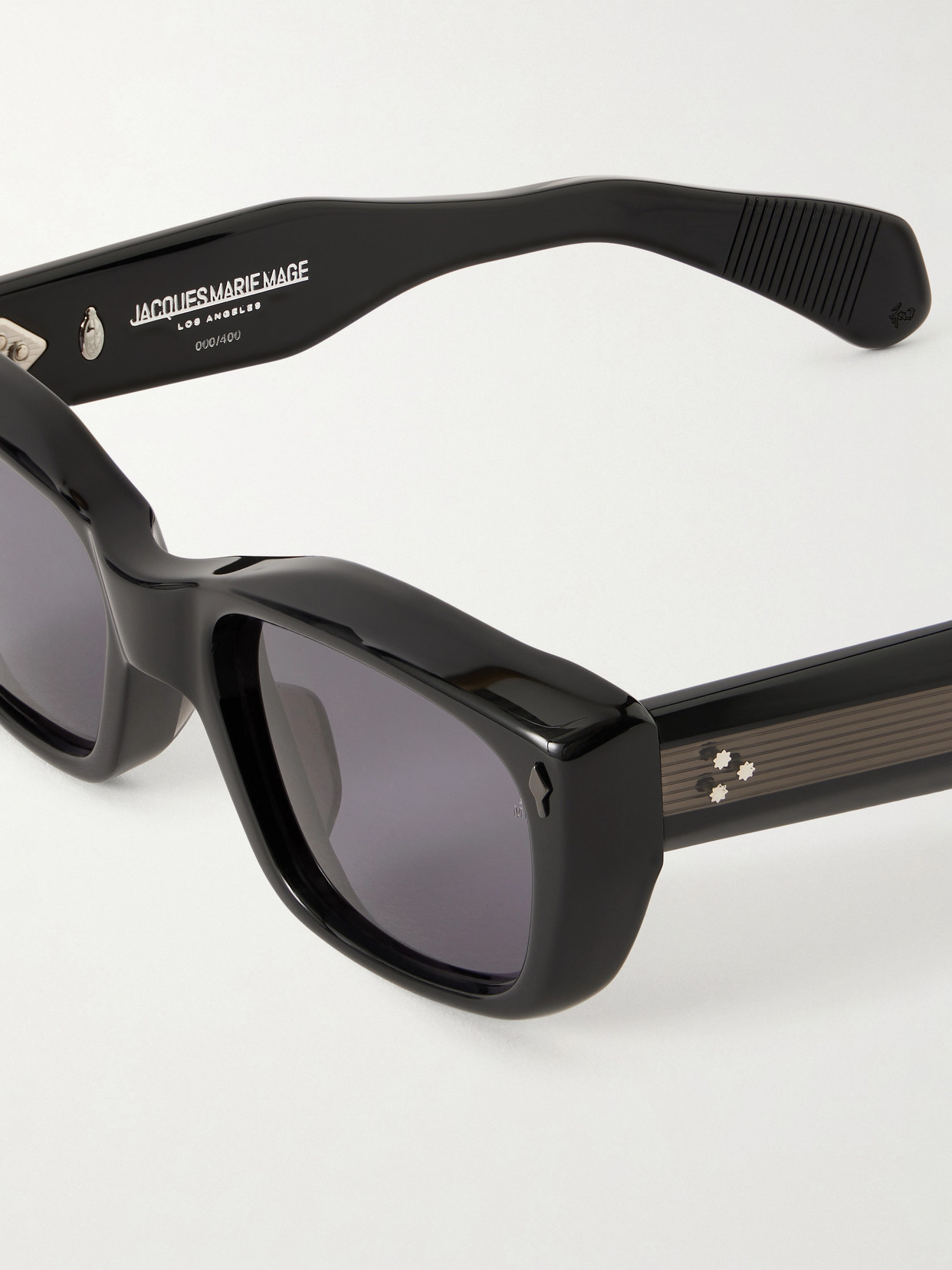 Jacques Marie Mage Corniche Square-frame Sunglasses In Black