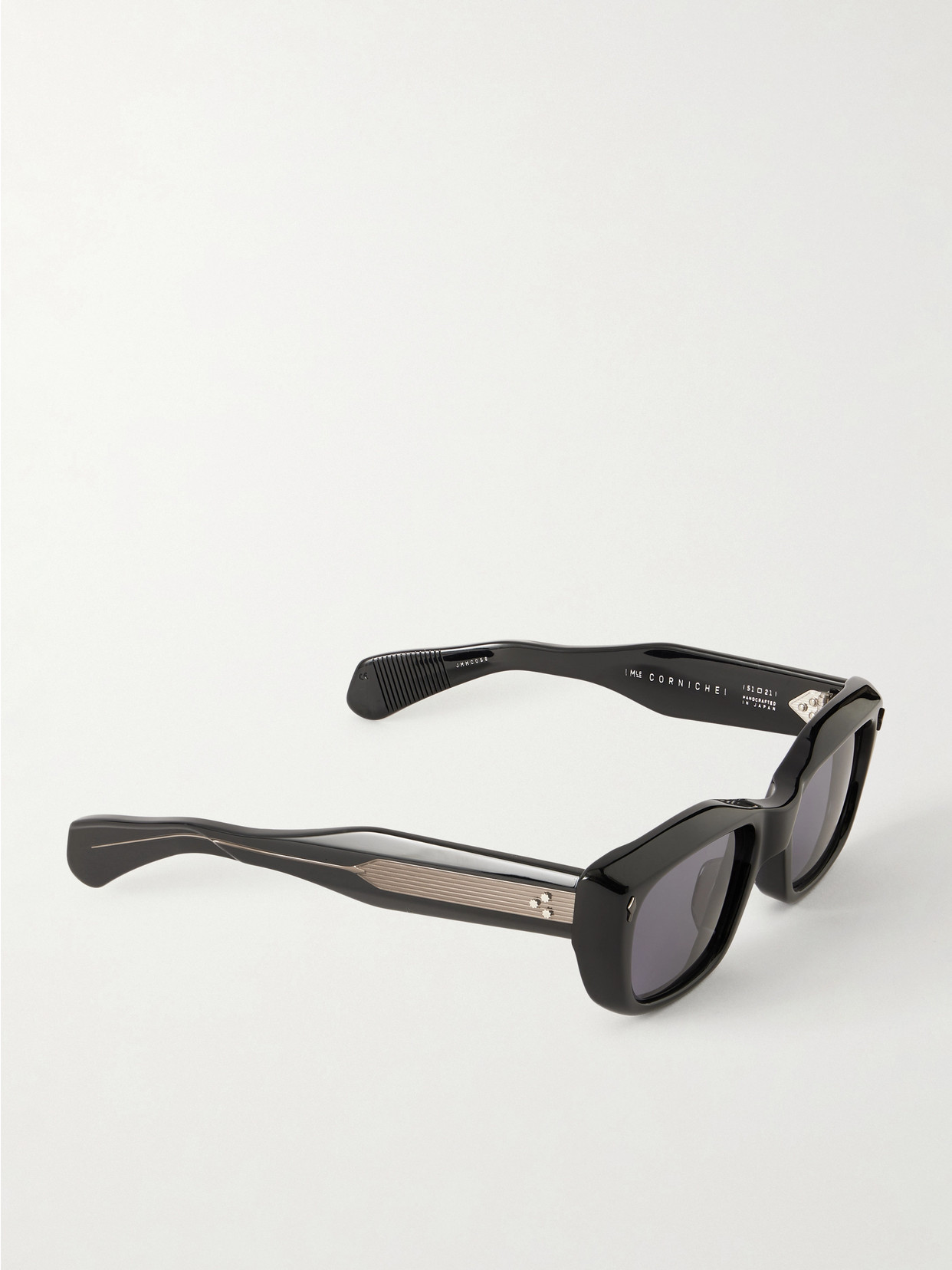 Jacques Marie Mage Corniche Square-frame Sunglasses In Black