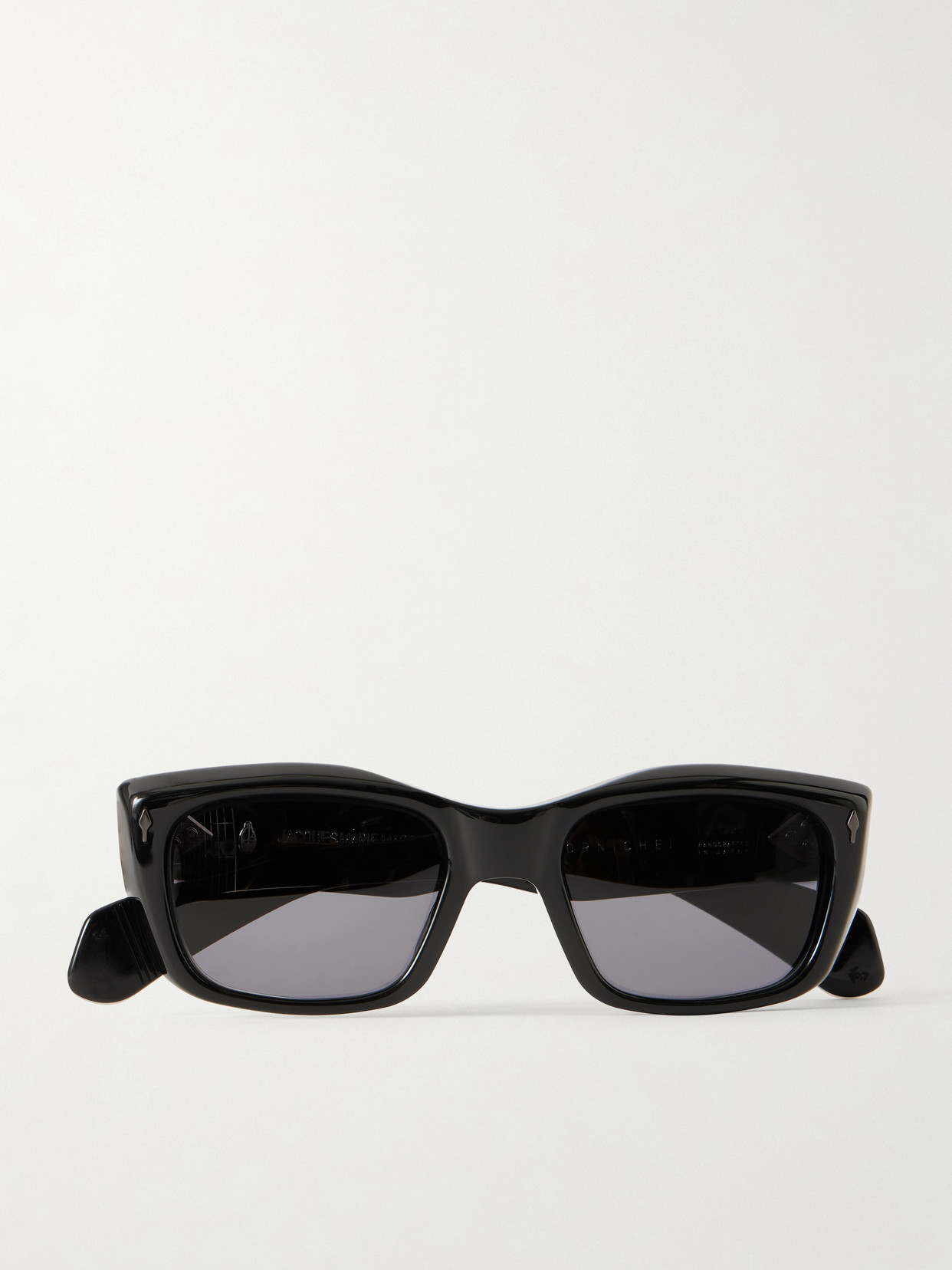 Jacques Marie Mage Corniche Square-frame Sunglasses In Black