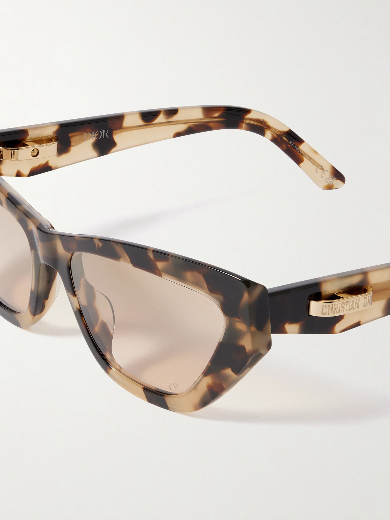 Dior C B6i Cat-eye Tortoiseshell Acetate Sunglasses In Brown