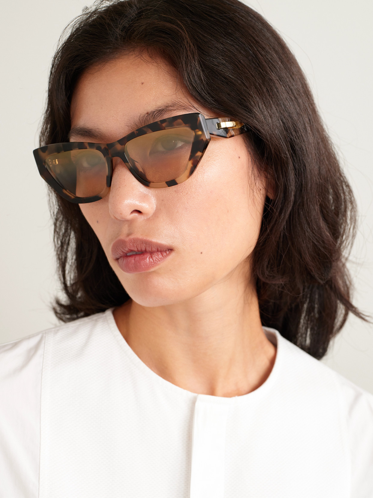 Dior C B6i Cat-eye Tortoiseshell Acetate Sunglasses In Brown