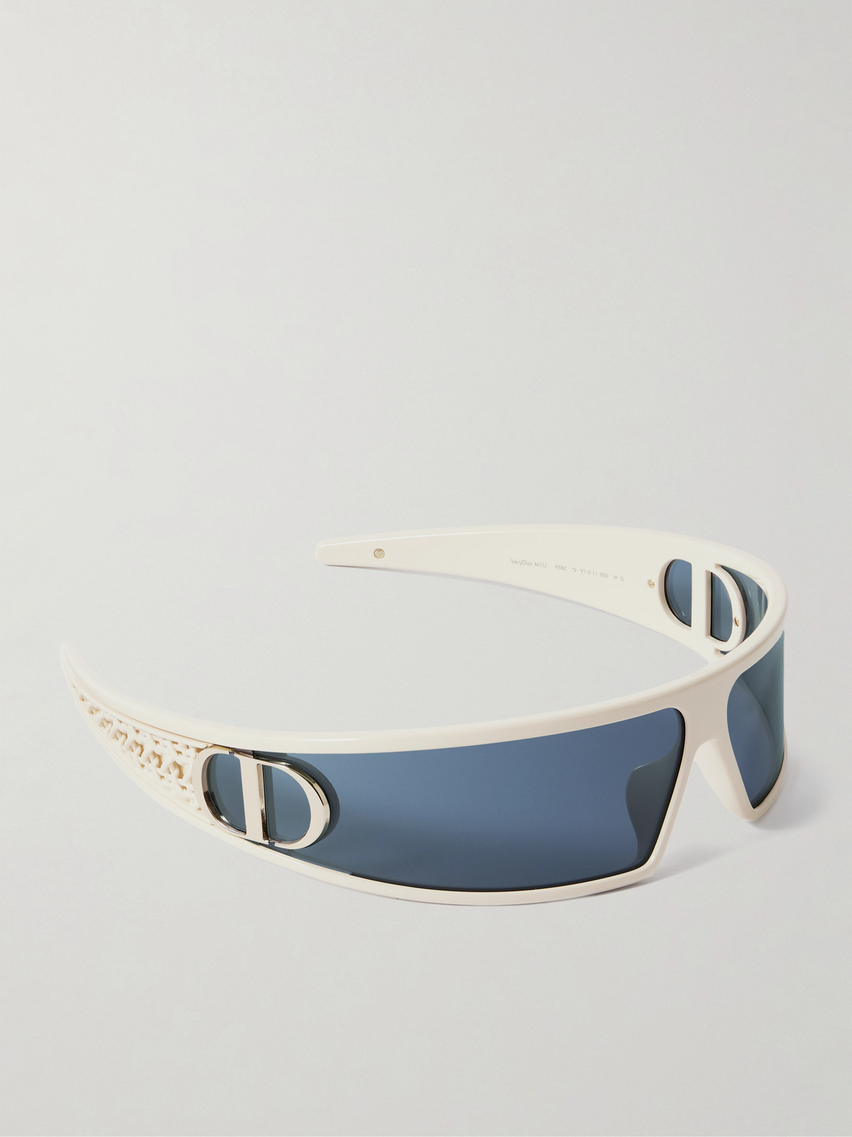 Dior Very M1u Wrap-around Acetate Sunglasses In Blue