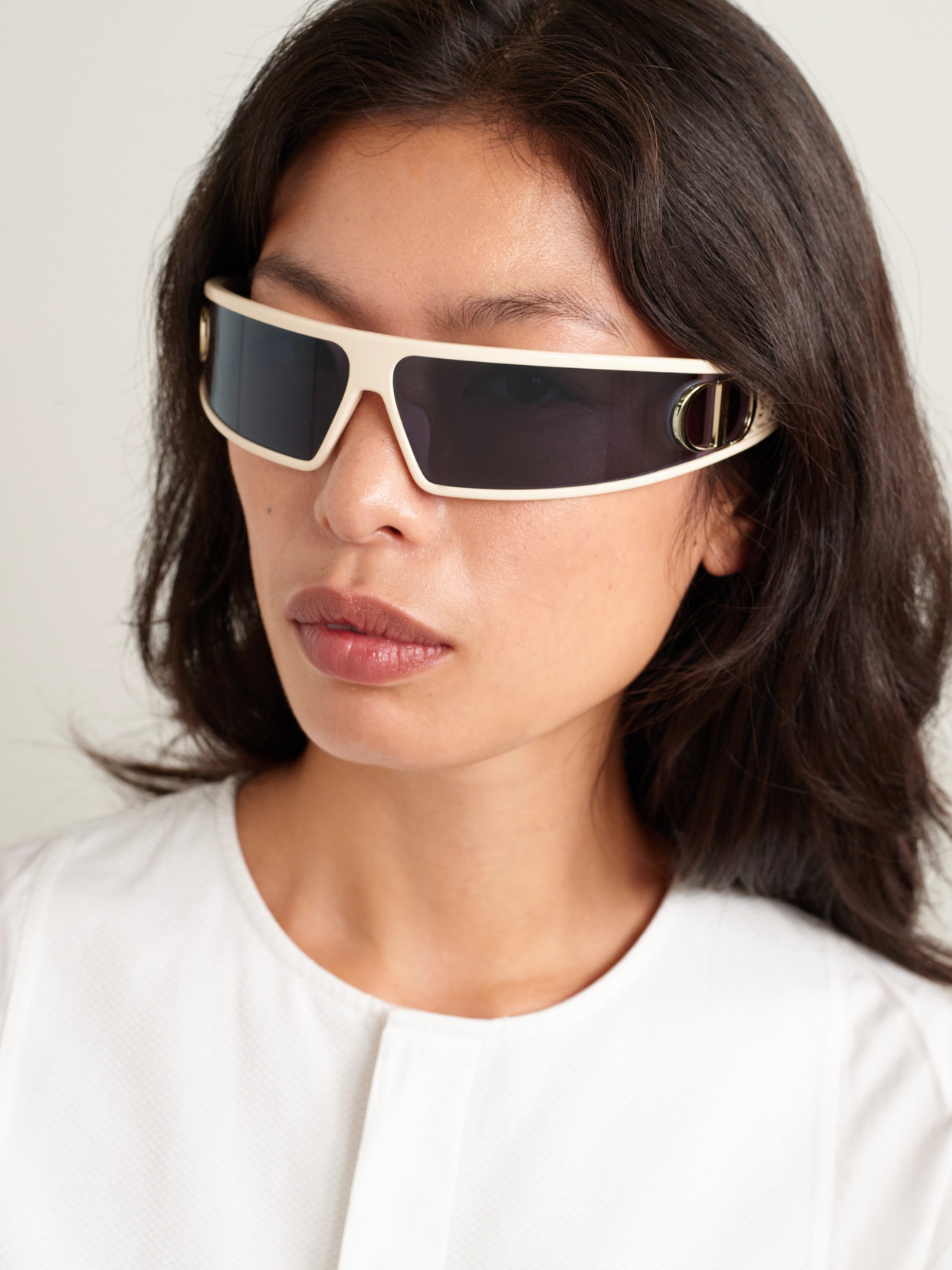 Dior Very M1u Wrap-around Acetate Sunglasses In Blue