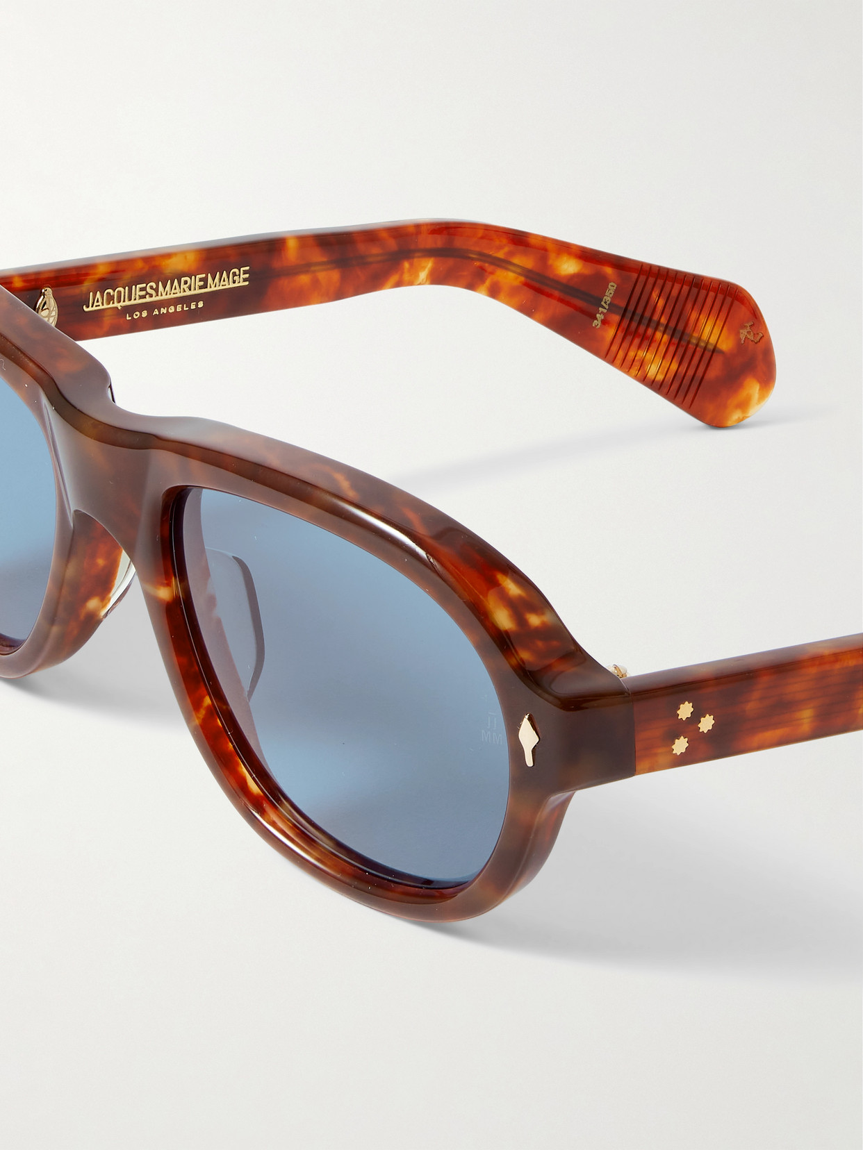 Jacques Marie Mage Richard Aviator-style Tortoiseshell Acetate Sunglasses In Multi