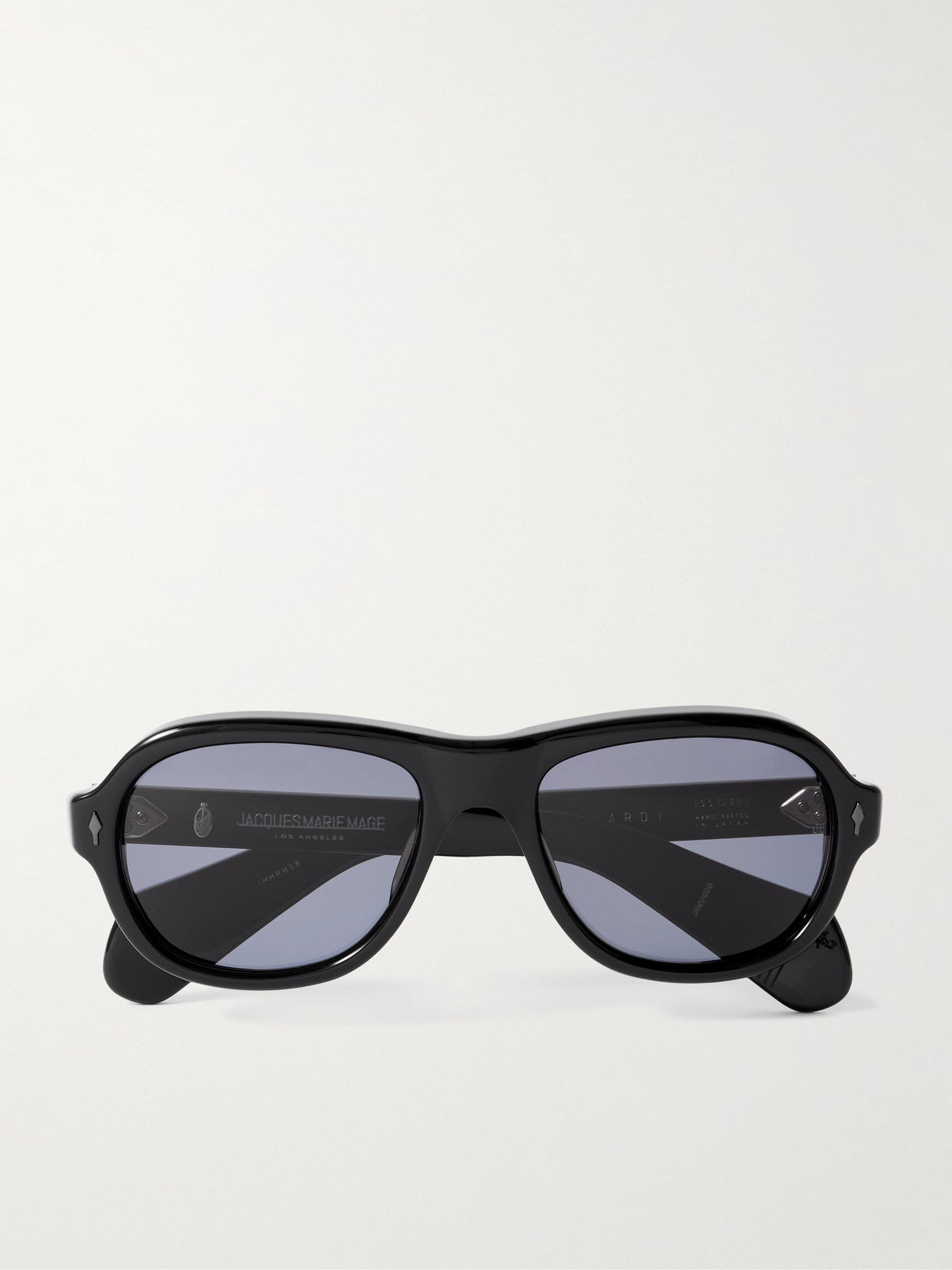 Jacques Marie Mage Richard Aviator-style Acetate Sunglasses In Black
