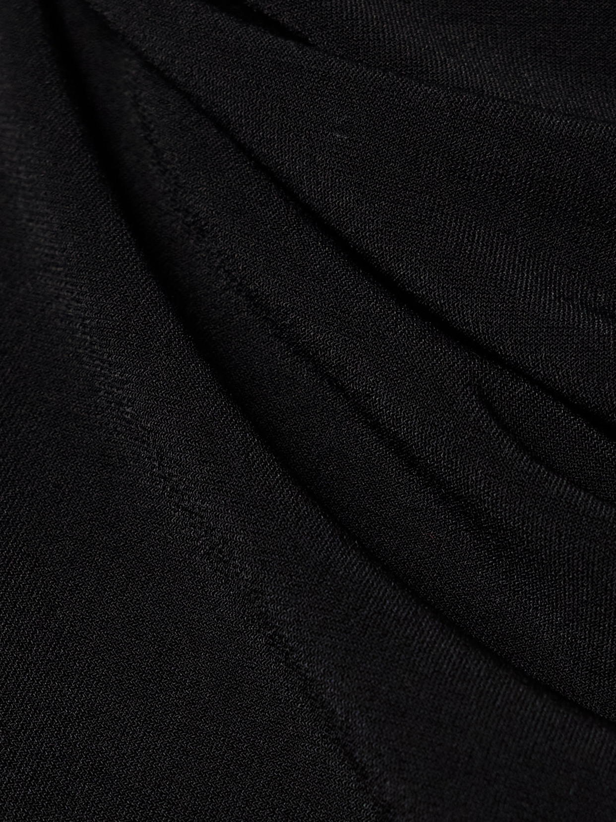 Brandon Maxwell The Presley Cape-effect Draped Stretch-jersey Gown In Black